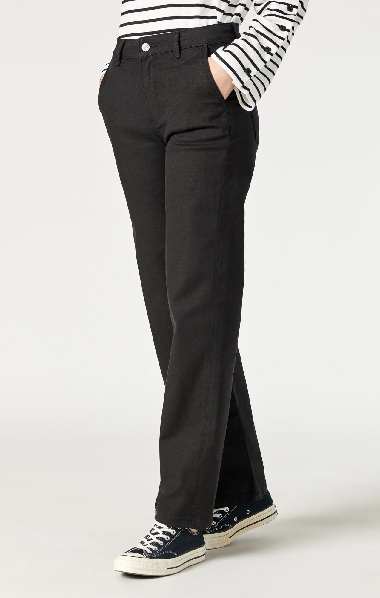 Wide Fit Chino trousers | Black | Jack & Jones®