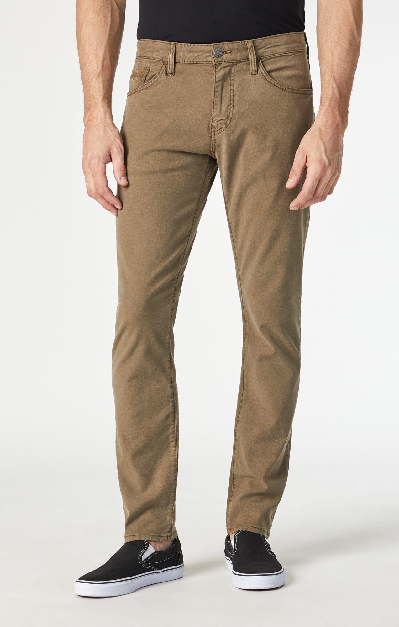 Khaki skinny best sale pants mens