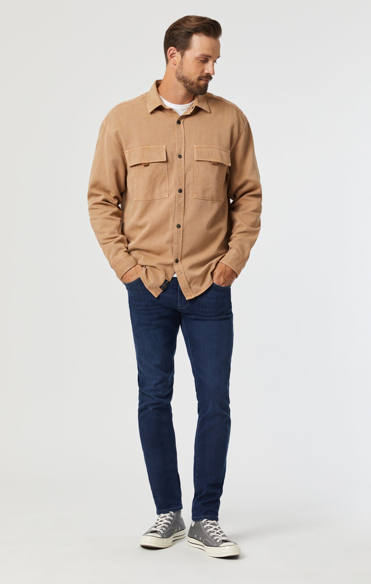 JAMES SKINNY IN DARK BLUE SUPERMOVE - Mavi Jeans