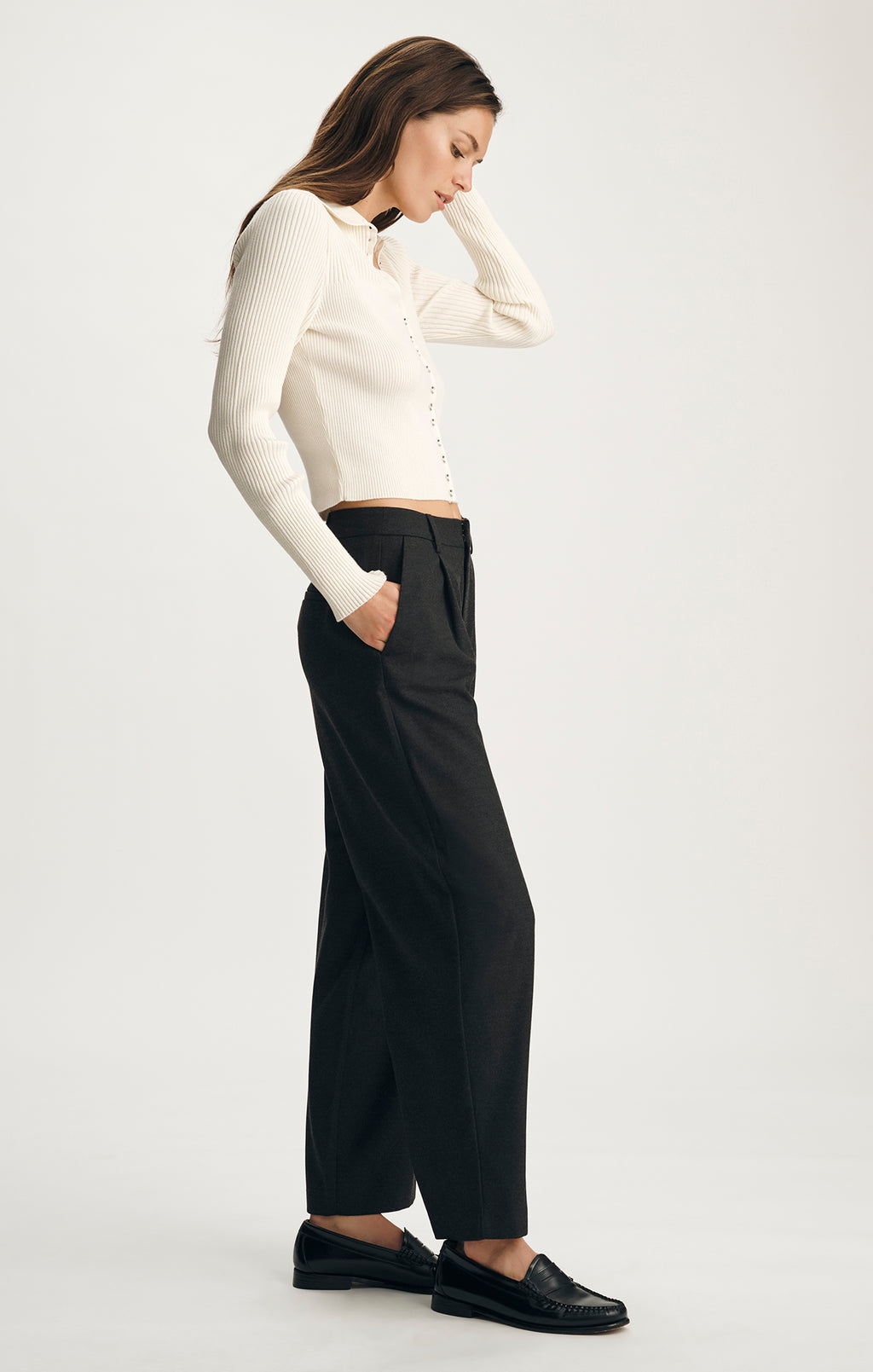 EDITION BAGGY PANTS IN ANTRASIT MELANGE