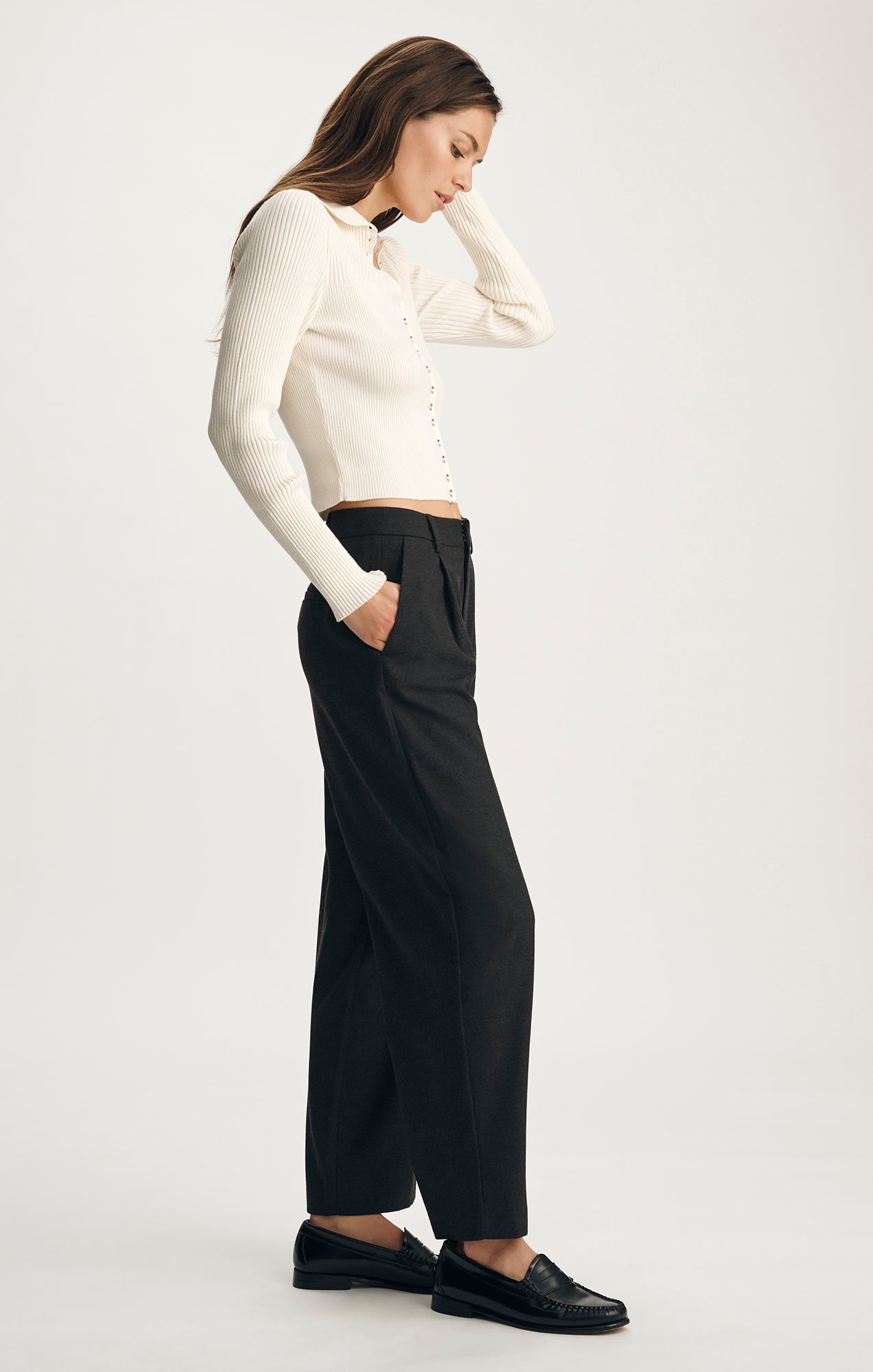 EDITION BAGGY PANTS IN ANTRASIT MELANGE