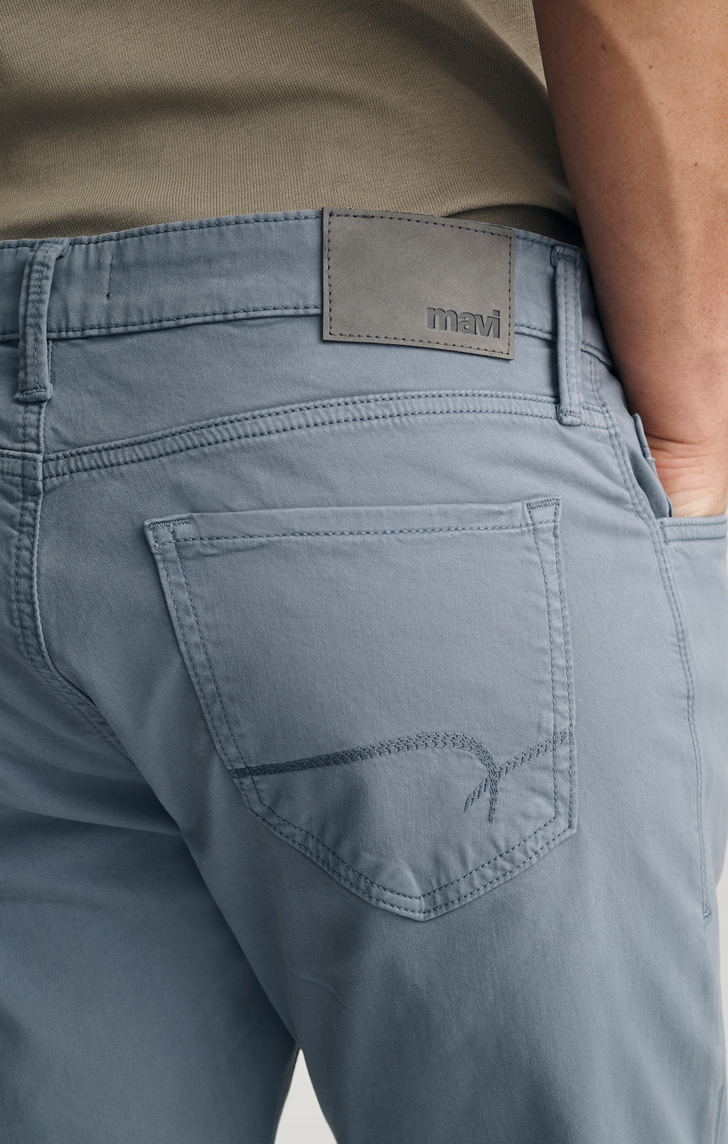 MATT RELAXED STRAIGHT LEG IN STEEL TWILL