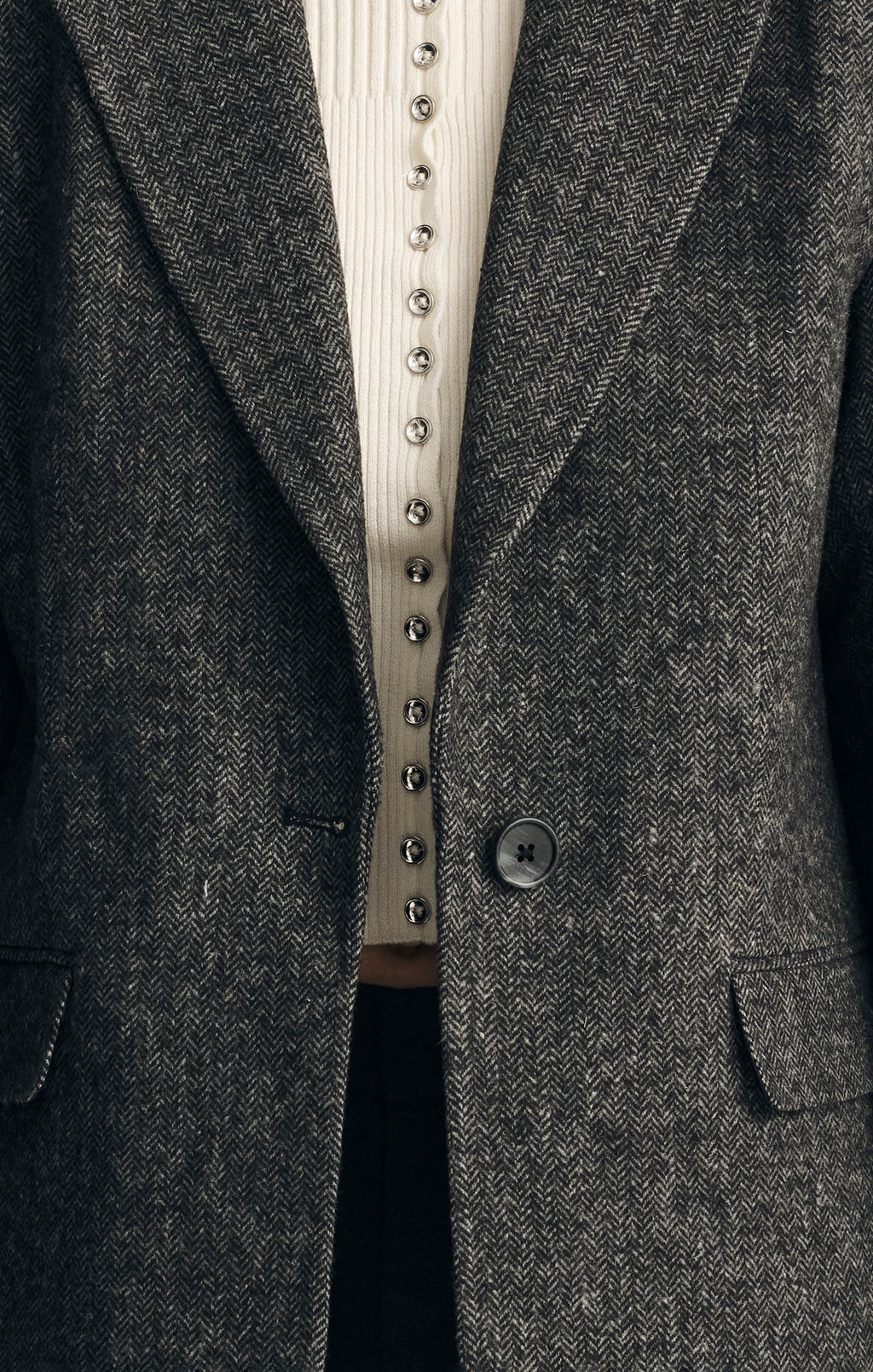 BLAZER JACKET IN ANTRASIT MELANGE