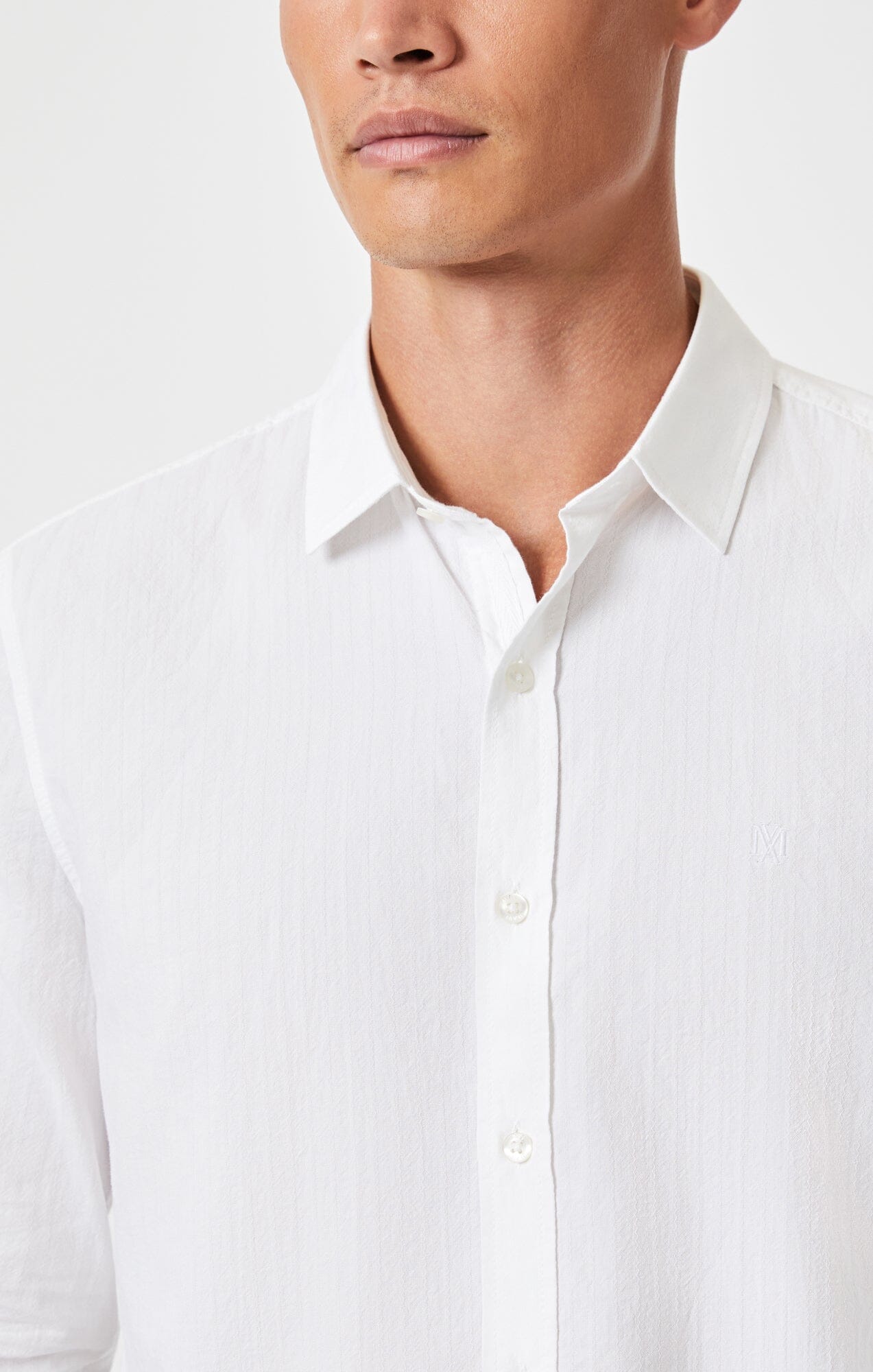 BUTTON-UP LONG SLEEVE SHIRT IN WHITE - Mavi Jeans
