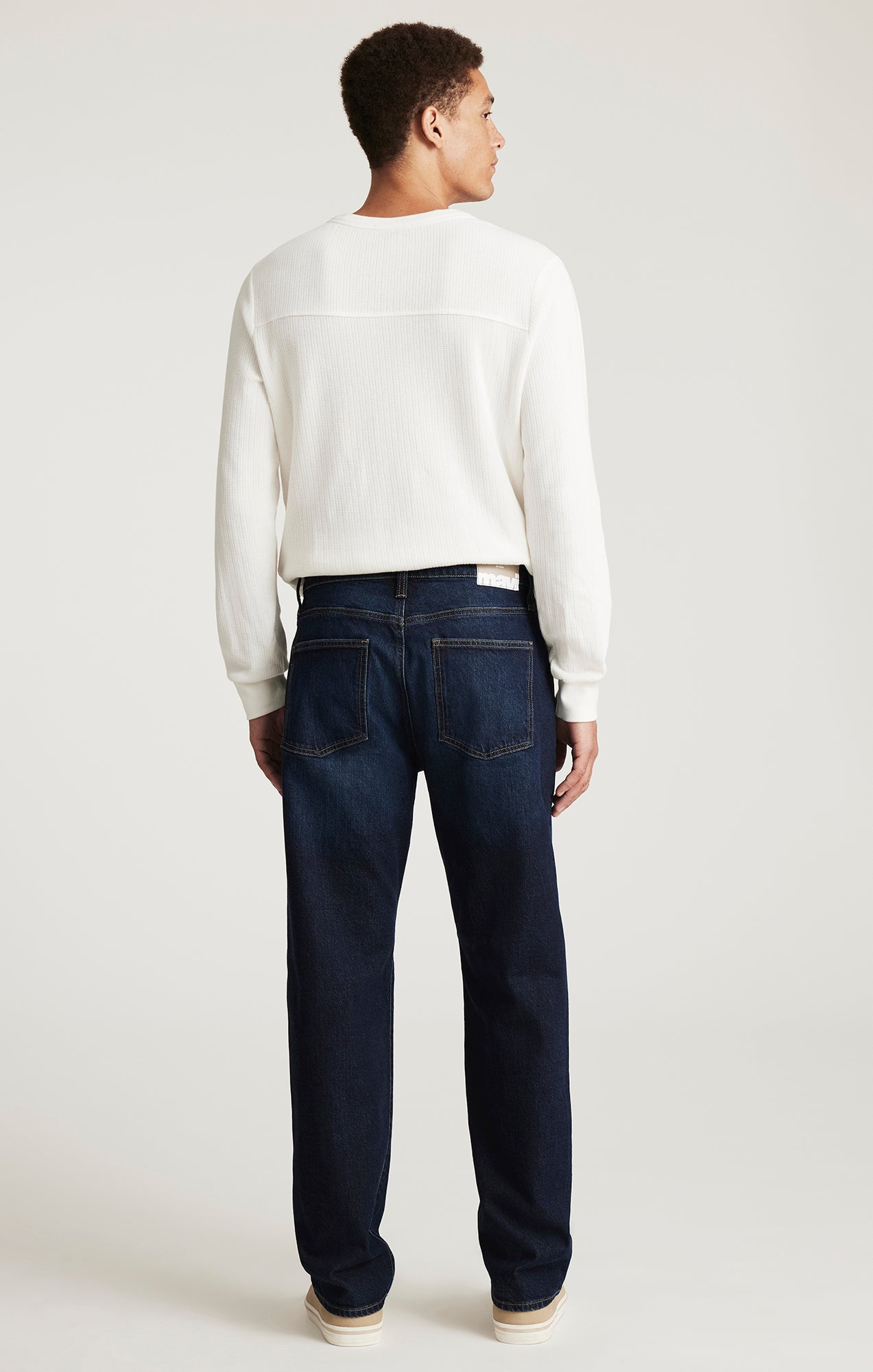 MARCEL LOOSE STRAIGHT LEG IN DEEP BRUSHED CLASSIC BLUE - Mavi Jeans