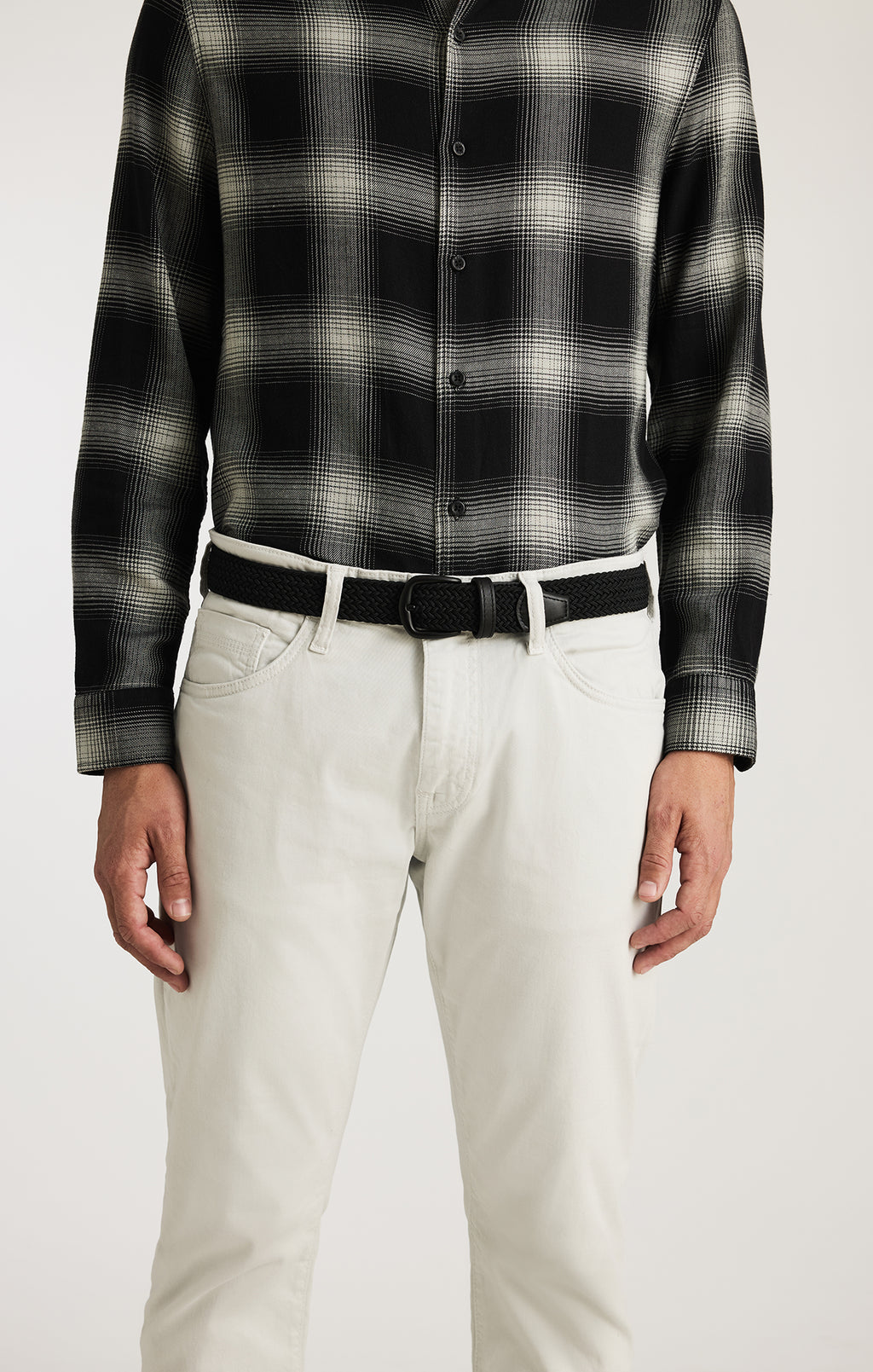 BRAIDED BELT IN BLACK