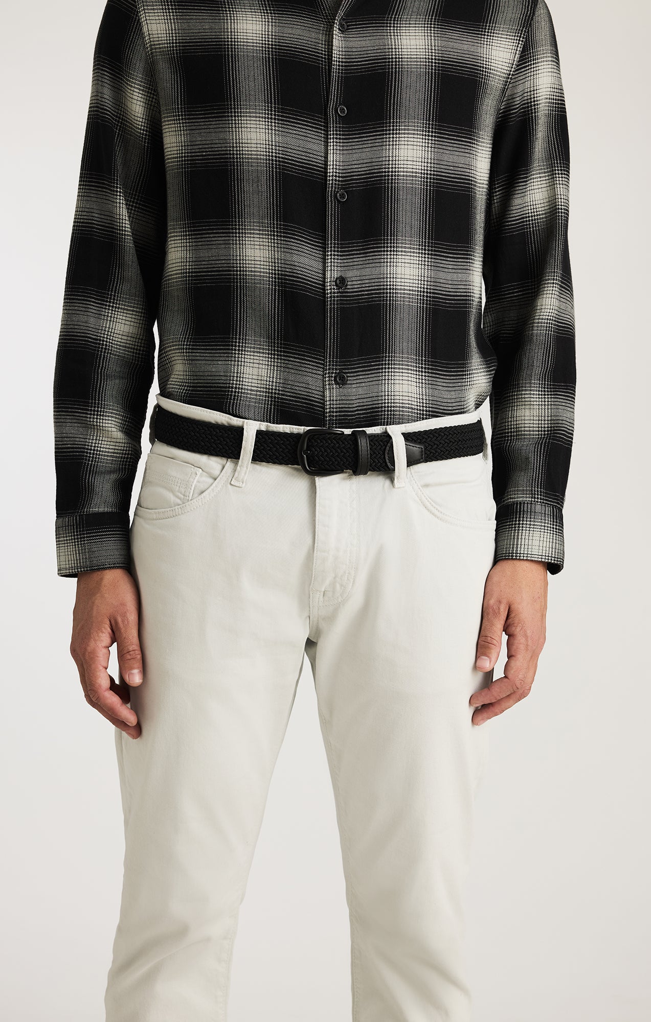 BRAIDED BELT IN BLACK