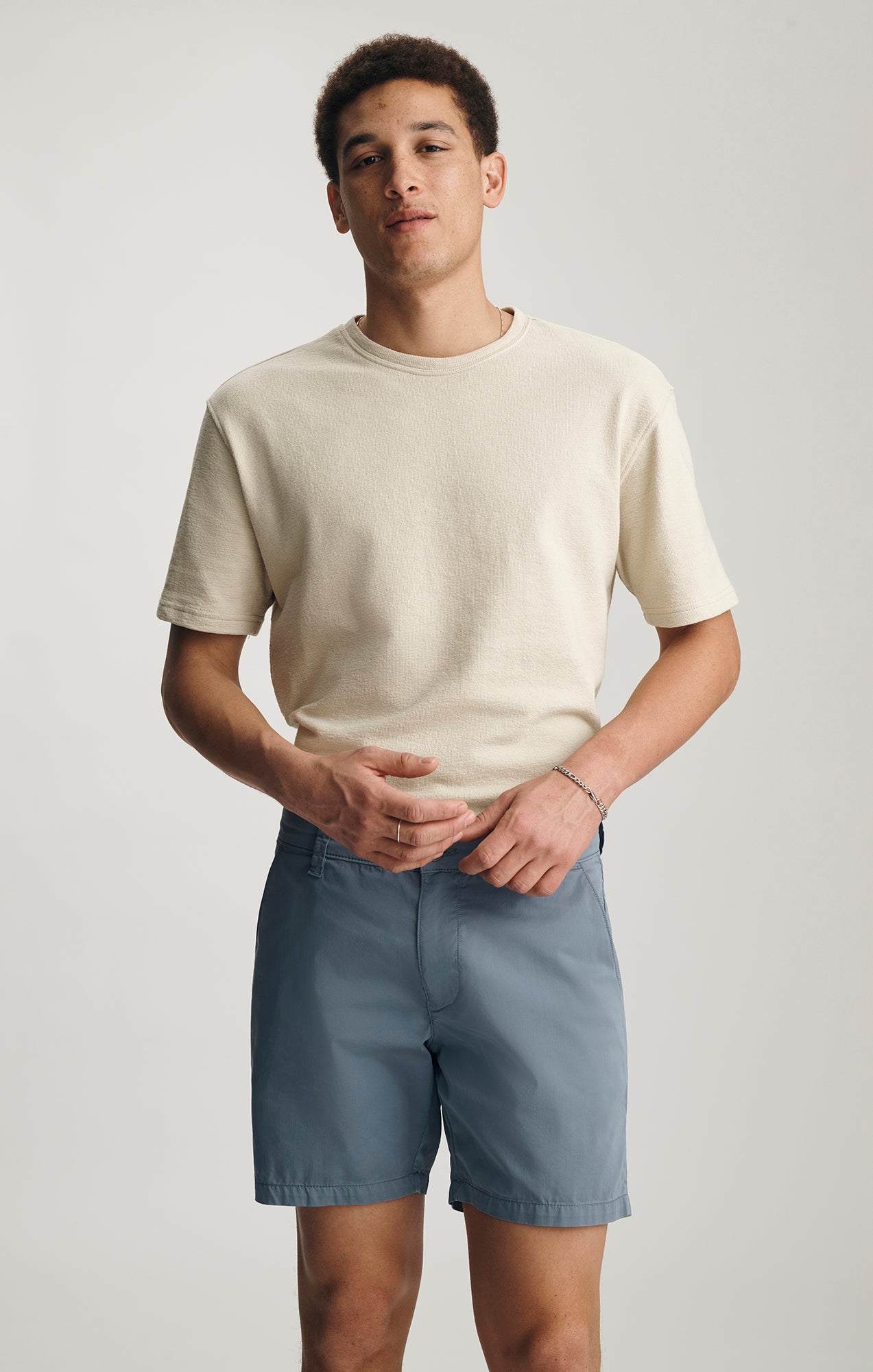 NATE CHINO SHORTS IN STEEL CITY SMART