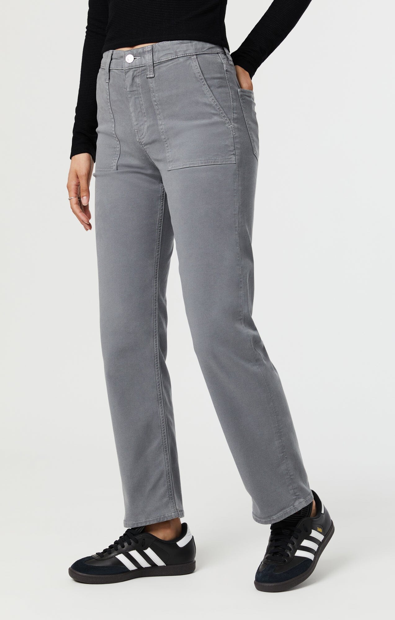 Mavi Women's Shelia Front Pocket Straight In Port Luxe Twill