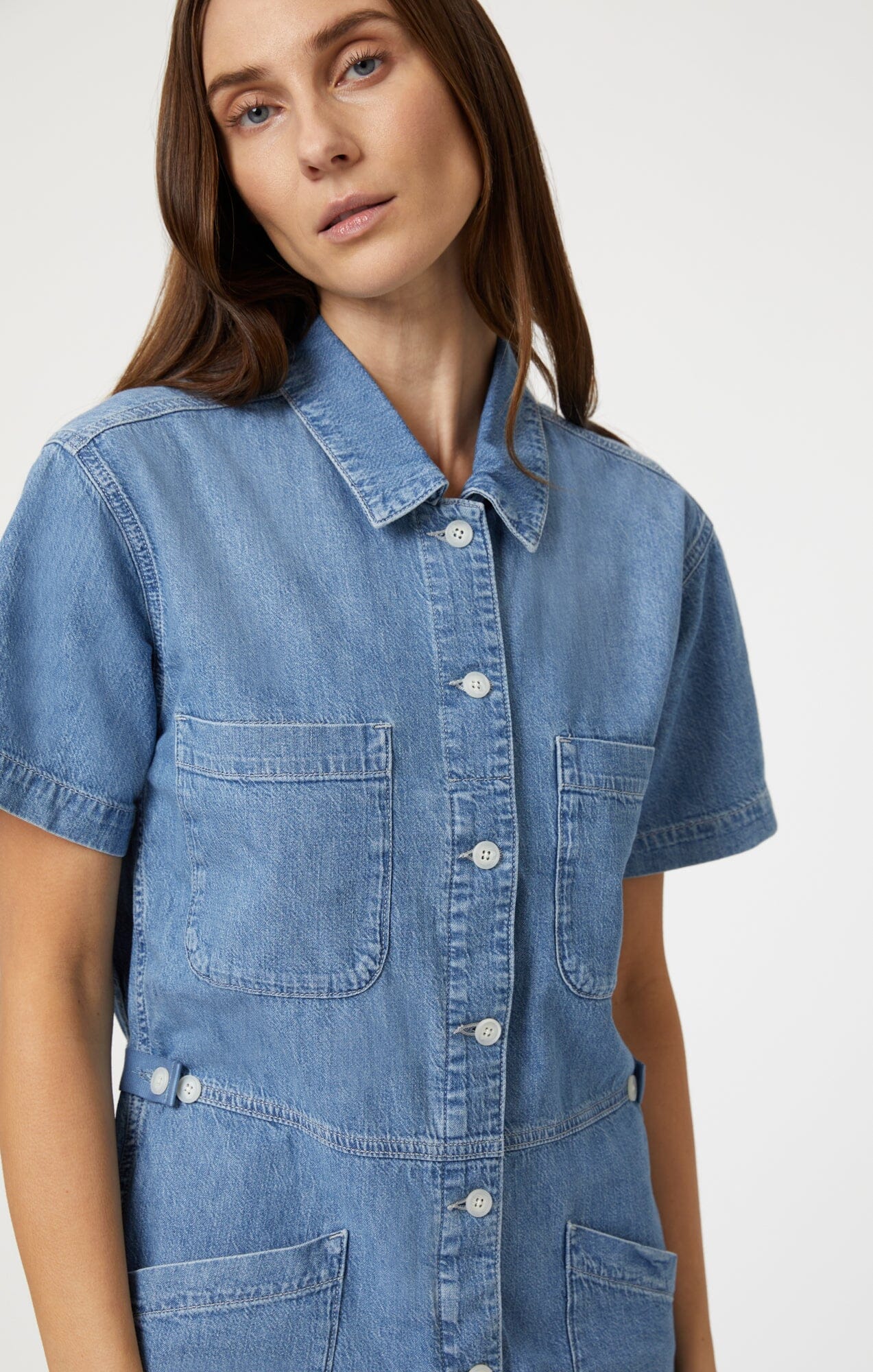 NOREEN ROMPER IN MID DENIM - Mavi Jeans