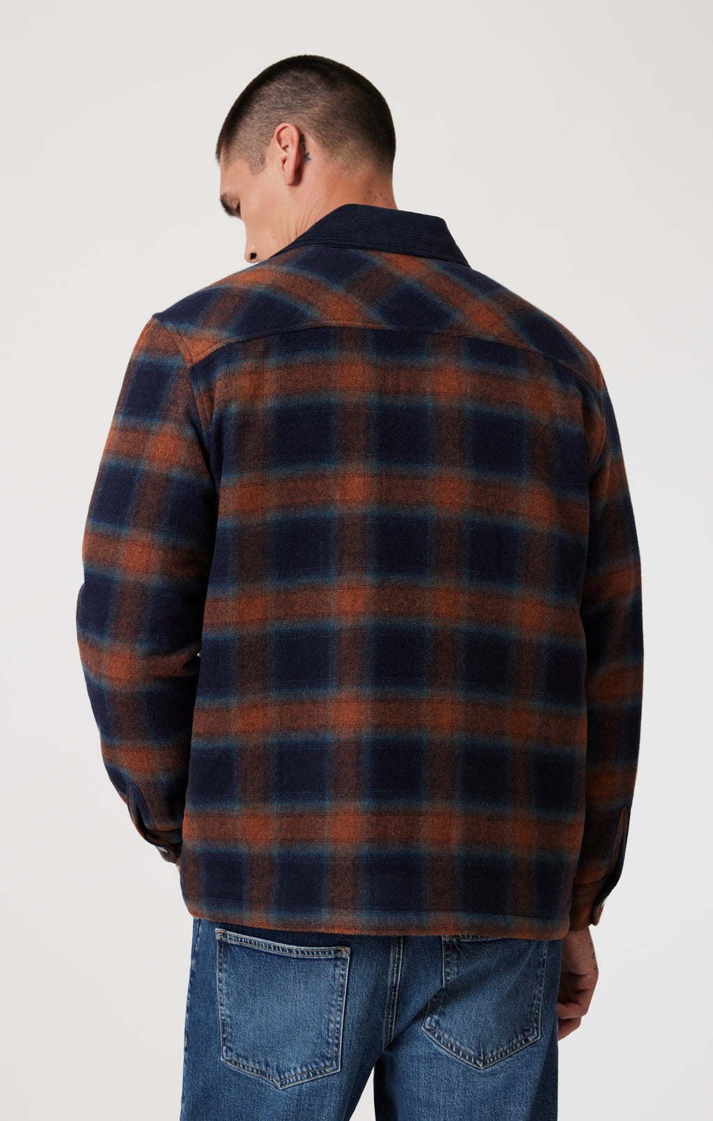 PLAID SHACKET IN BRICK RED CHECK - Mavi Jeans