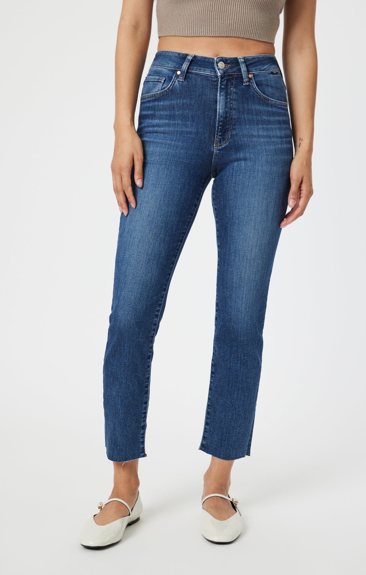 VIOLA STRAIGHT LEG IN DEEP FLEX BLUE - Mavi Jeans