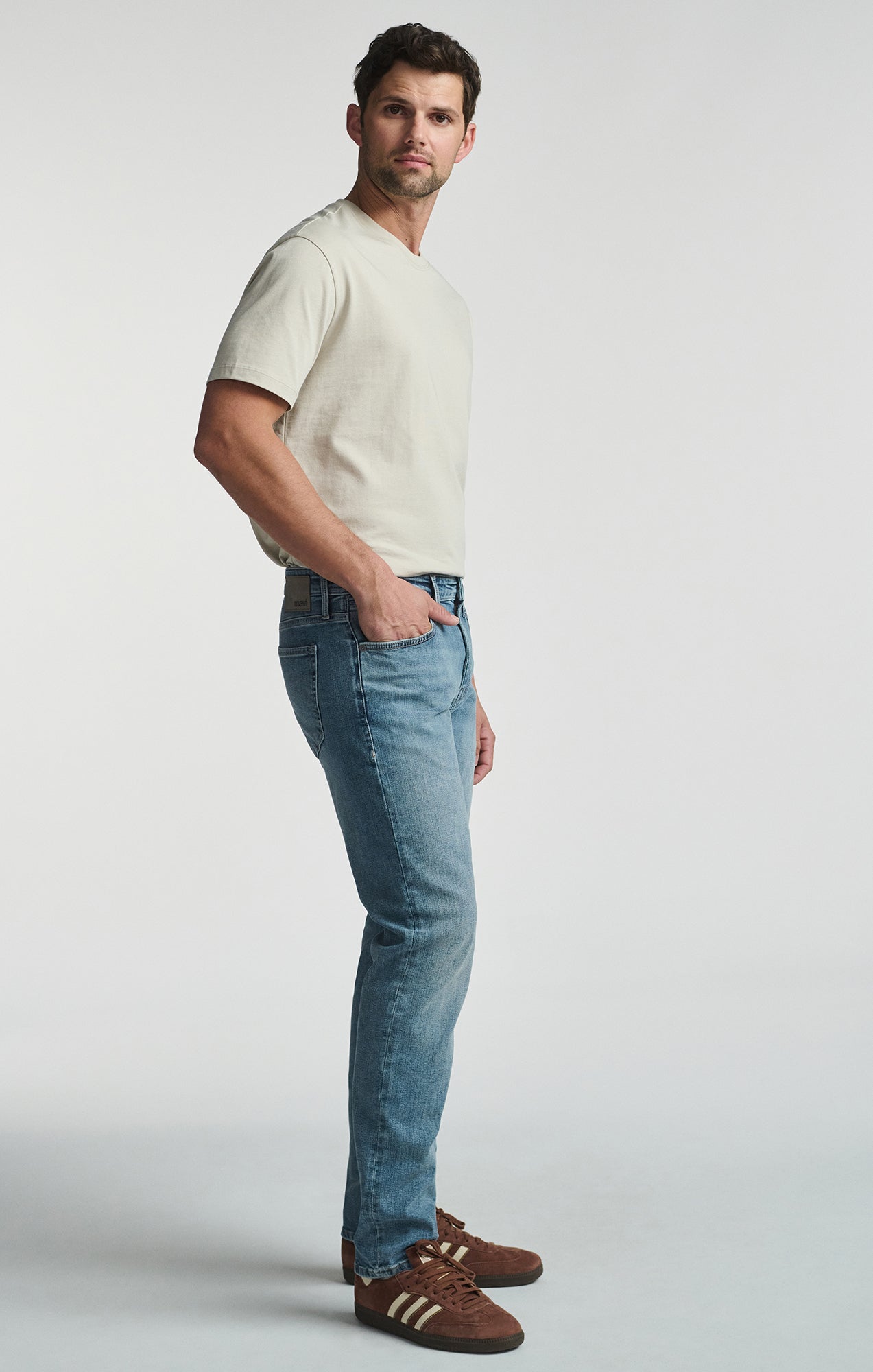 JAKE SLIM LEG IN LIGHT BRUSHED ORGANIC VINTAGE - Mavi Jeans
