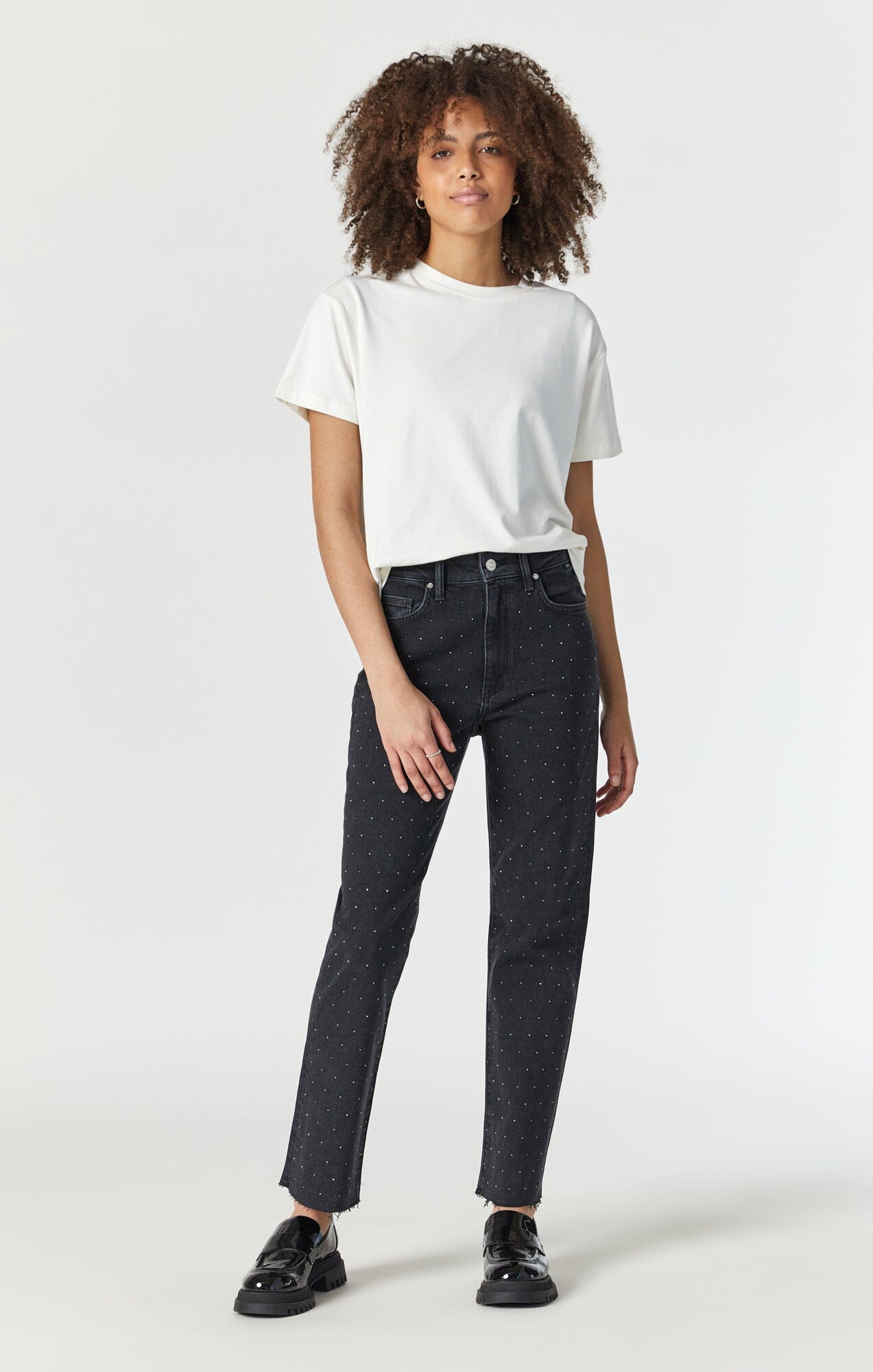 NEW YORK STRAIGHT LEG IN SHINY SMOKE DENIM - Mavi Jeans