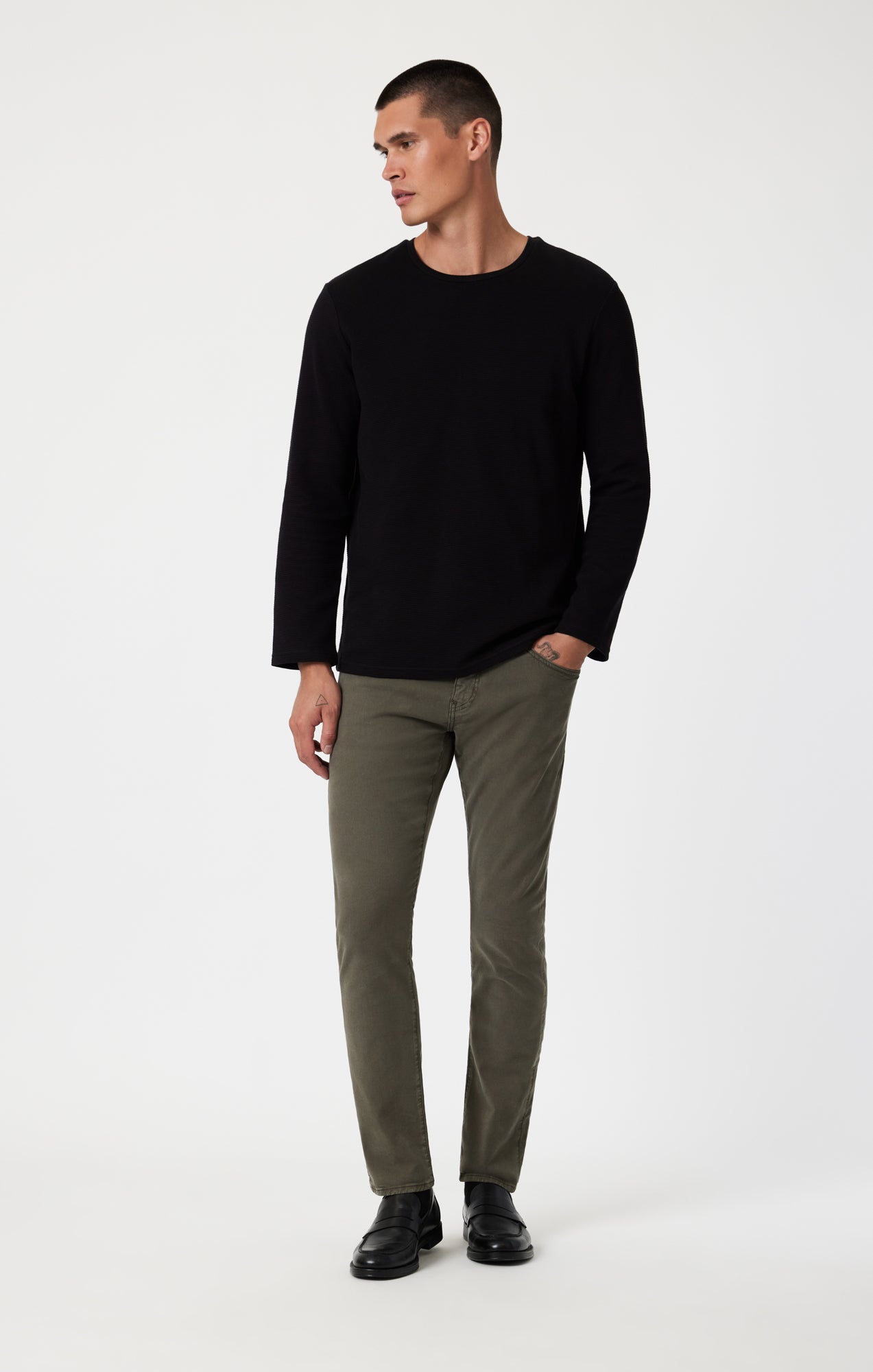 JAKE SLIM LEG IN TEA LEAF LUXE TWILL - Mavi Jeans