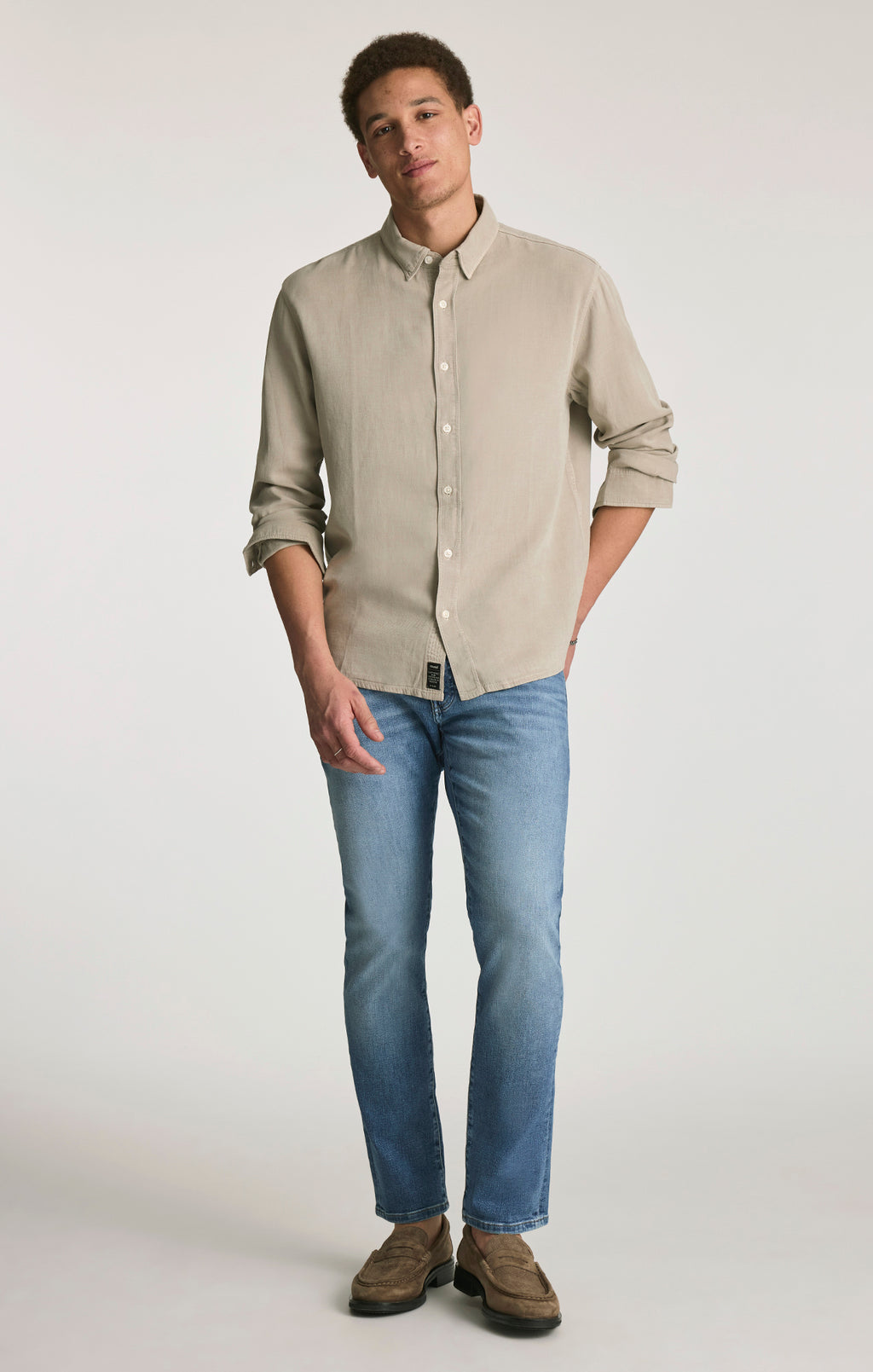 MARCUS SLIM STRAIGHT LEG IN LIGHT USED BRUSHED CLASSIC VINTAGE - Mavi Jeans