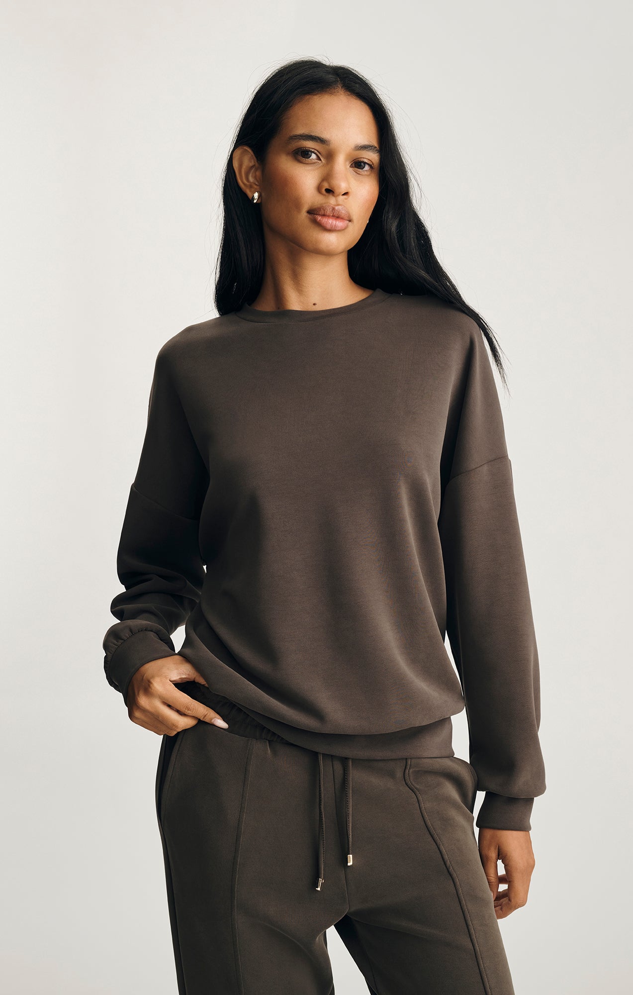 LUXE TOUCH TENCEL™ SWEATSHIRT IN DELICIOSO - Mavi Jeans