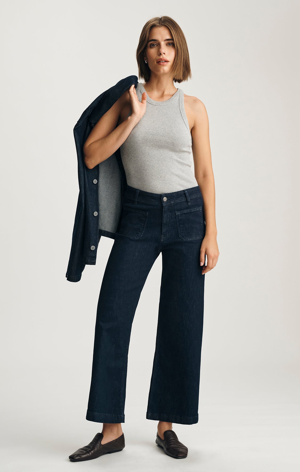 PALOMA MARINE WIDE LEG IN RINSE FLEX BLUE