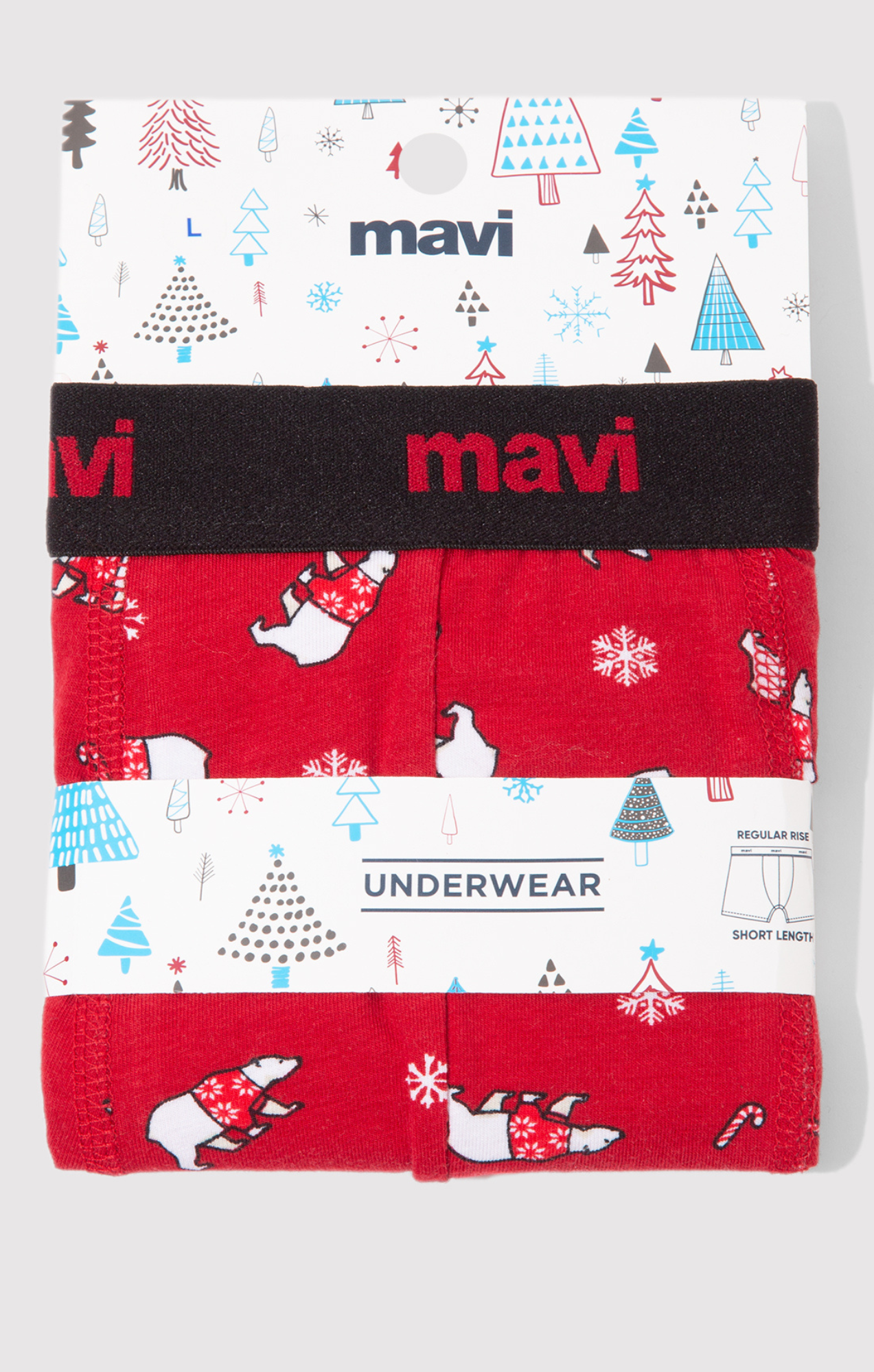 BOXER BRIEFS IN TRUE RED