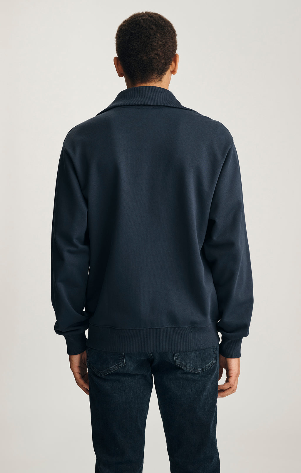 EDITION FULL ZIP SWEATSHIRT IN TOTAL ECLIPSE - Mavi Jeans