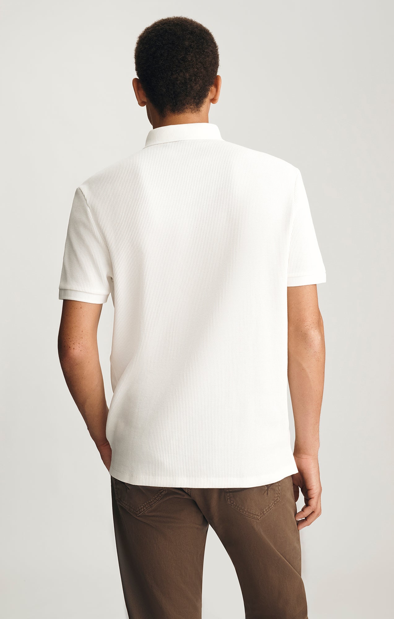 POLO T-SHIRT IN ANTIQUE WHITE