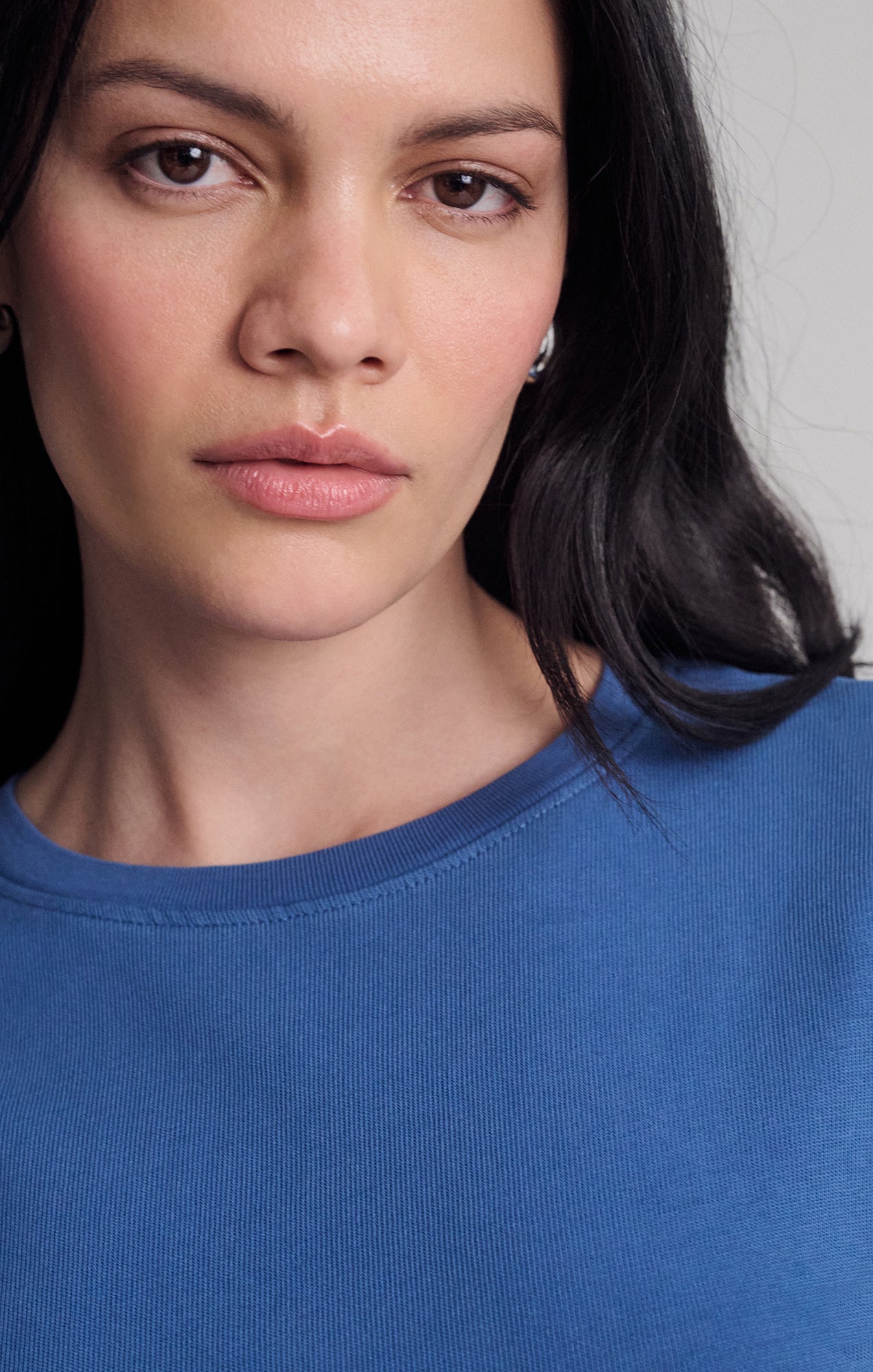 SHORT SLEEVE CREW NECK T-SHIRT IN HORIZON BLUE - Mavi Jeans