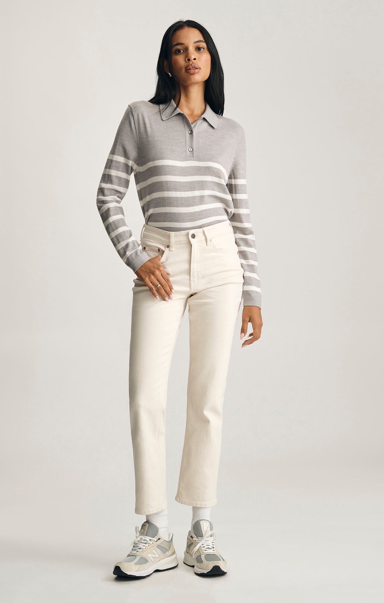 NEW YORK STRAIGHT LEG IN BEIGE CLASSIC BLUE - Mavi Jeans