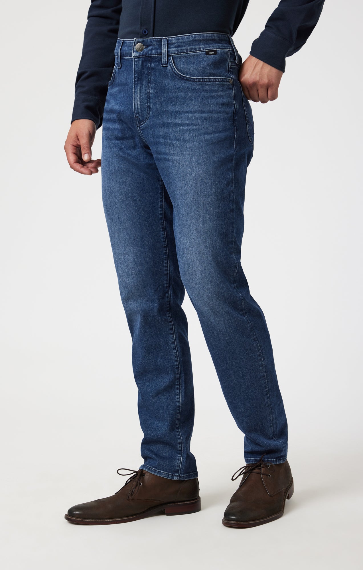 STEVE  ATHLETIC FIT IN MID BRUSHED SUPERMOVE - Mavi Jeans