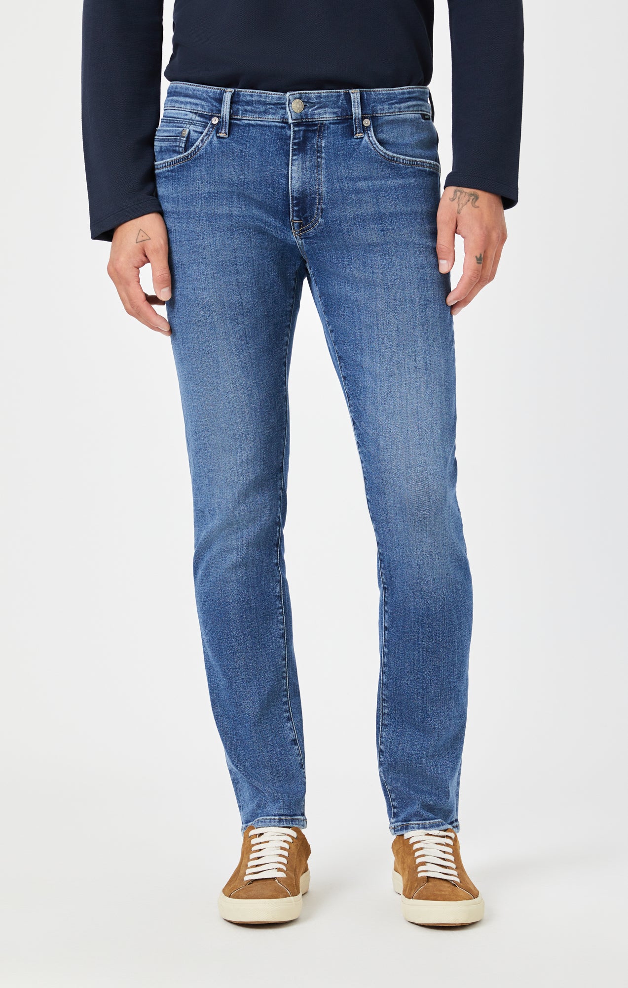ZACH STRAIGHT LEG IN OCEAN ORGANIC VINTAGE - Mavi Jeans