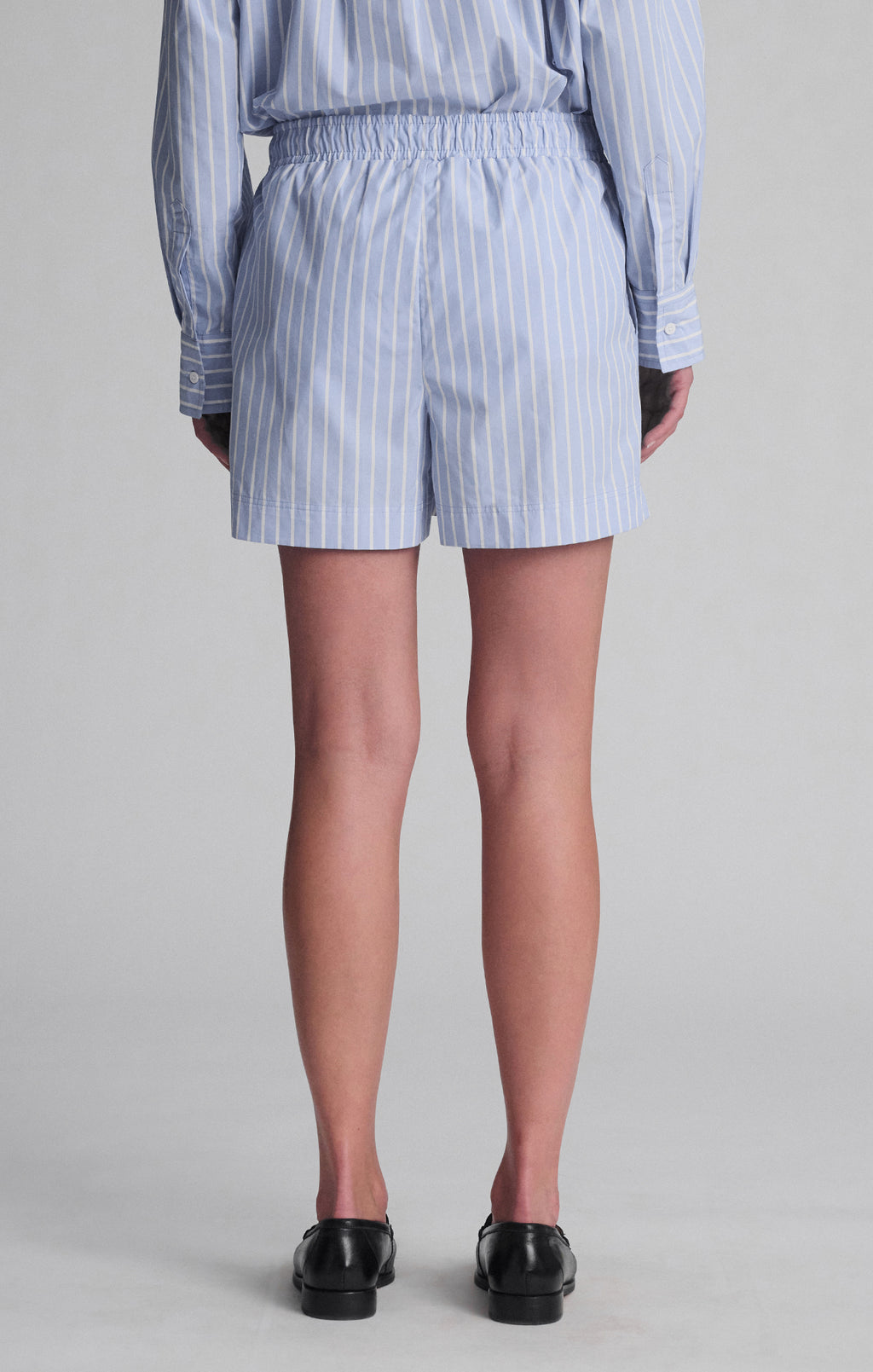PULL-ON SHORTS IN BLUE STRIPE - Mavi Jeans