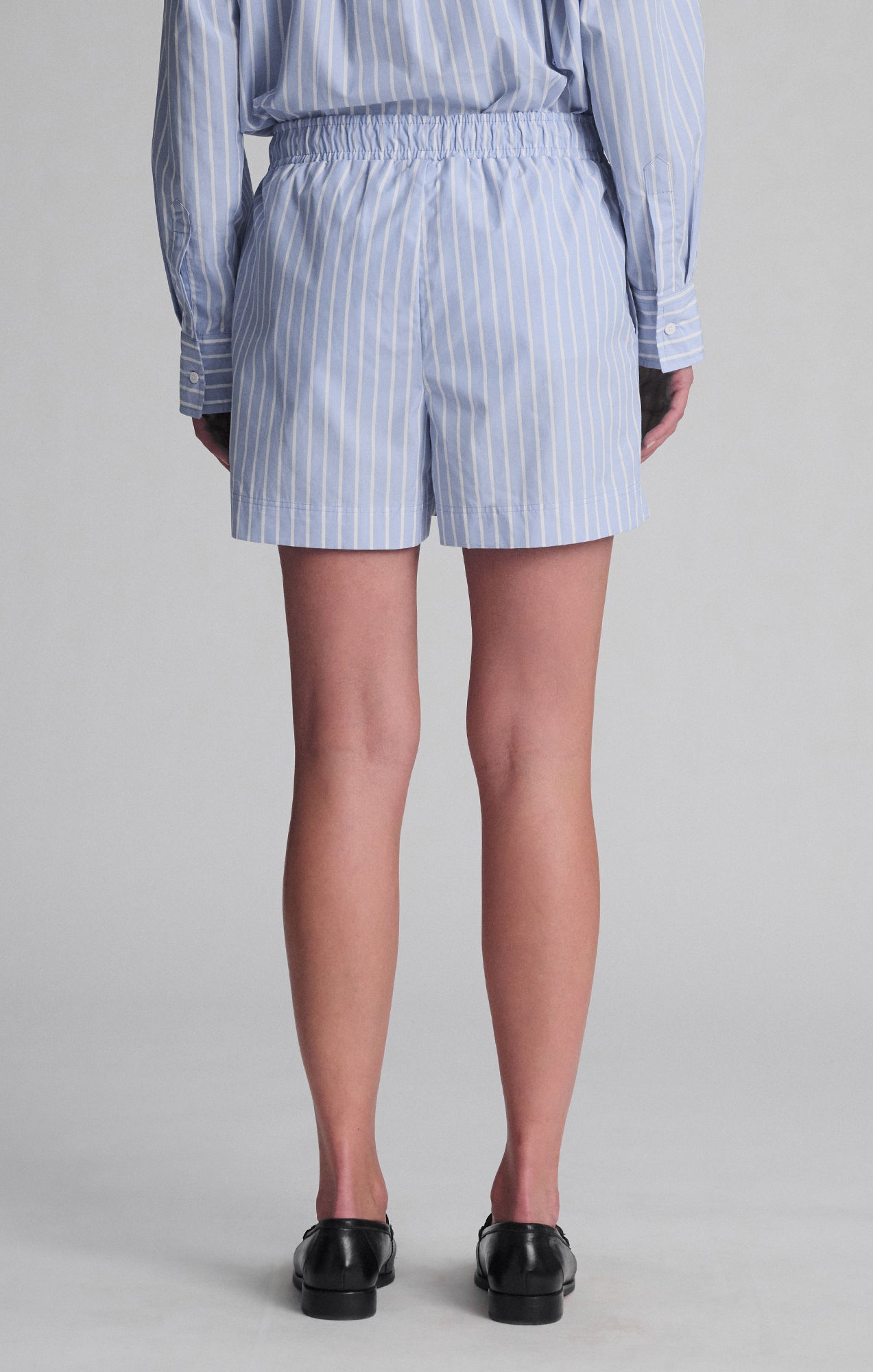 PULL-ON SHORTS IN BLUE STRIPE - Mavi Jeans