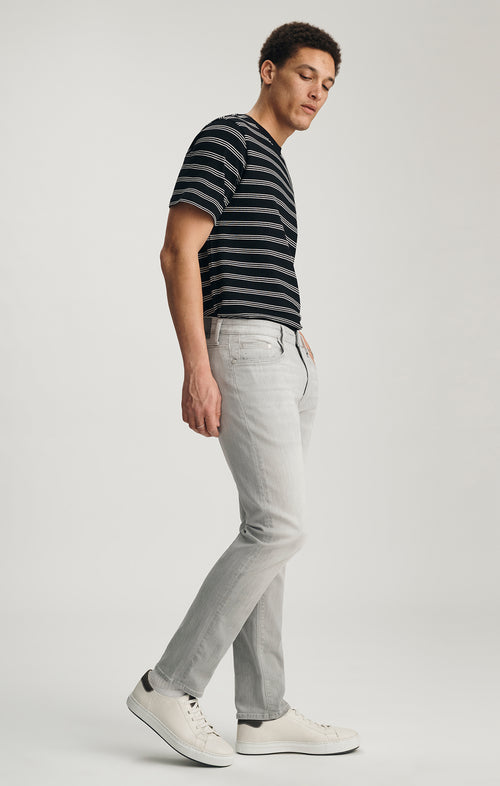 MARCUS SLIM STRAIGHT LEG IN ICE GREY FEATHER BLUE - Mavi Jeans