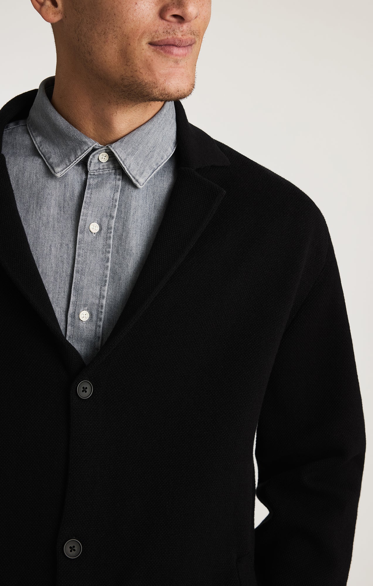 POCKET CARDIGAN IN BLACK - Mavi Jeans