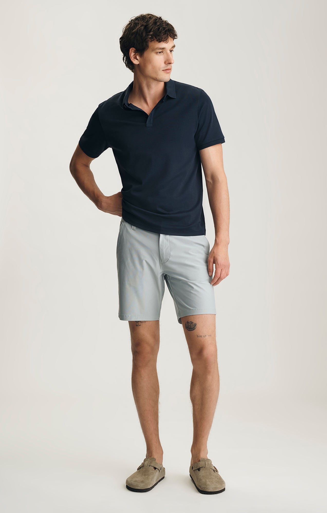 INTERLOCK POLO T-SHIRT IN SKY CAPTAIN - Mavi Jeans