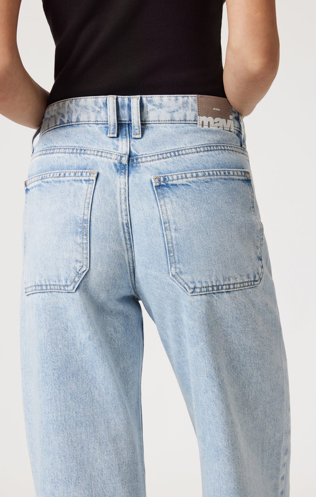 CATALINA STRAIGHT LEG UTILITY IN BLEACHED WELL BLUE - Mavi Jeans