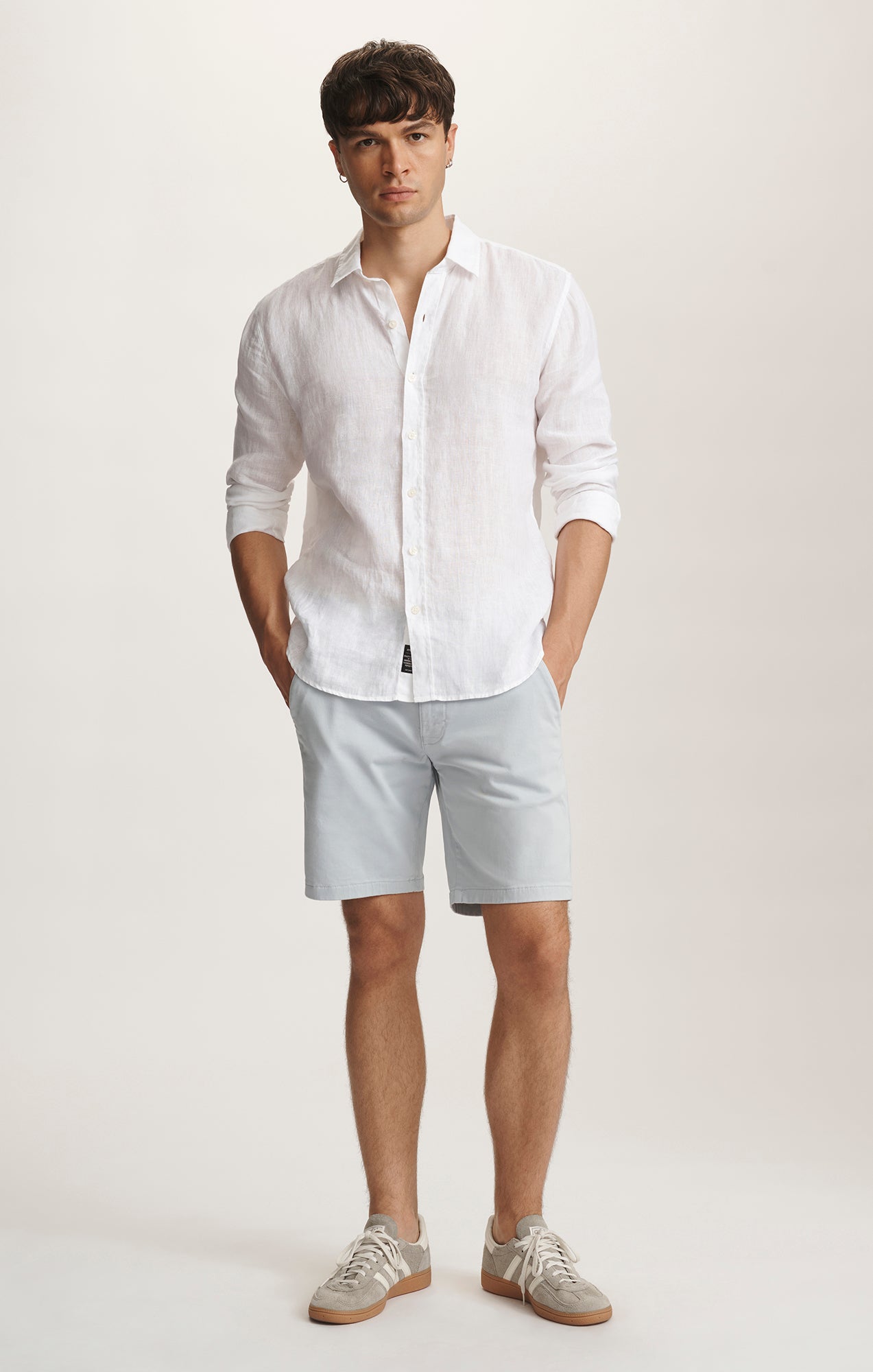 NOAH SHORTS IN ICE BLUE CASUAL TWILL - Mavi Jeans