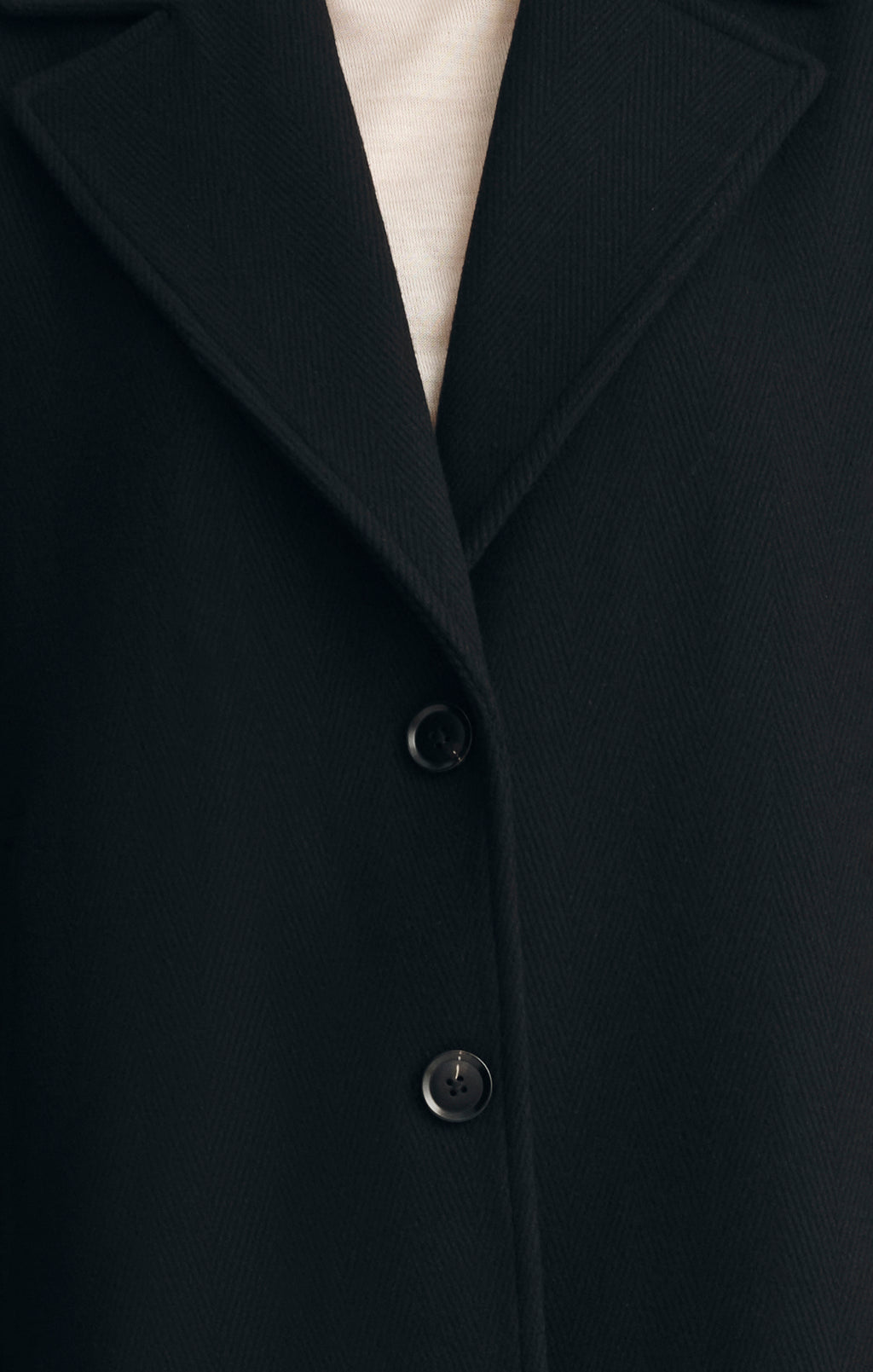 EDITION PEACOAT IN BLACK