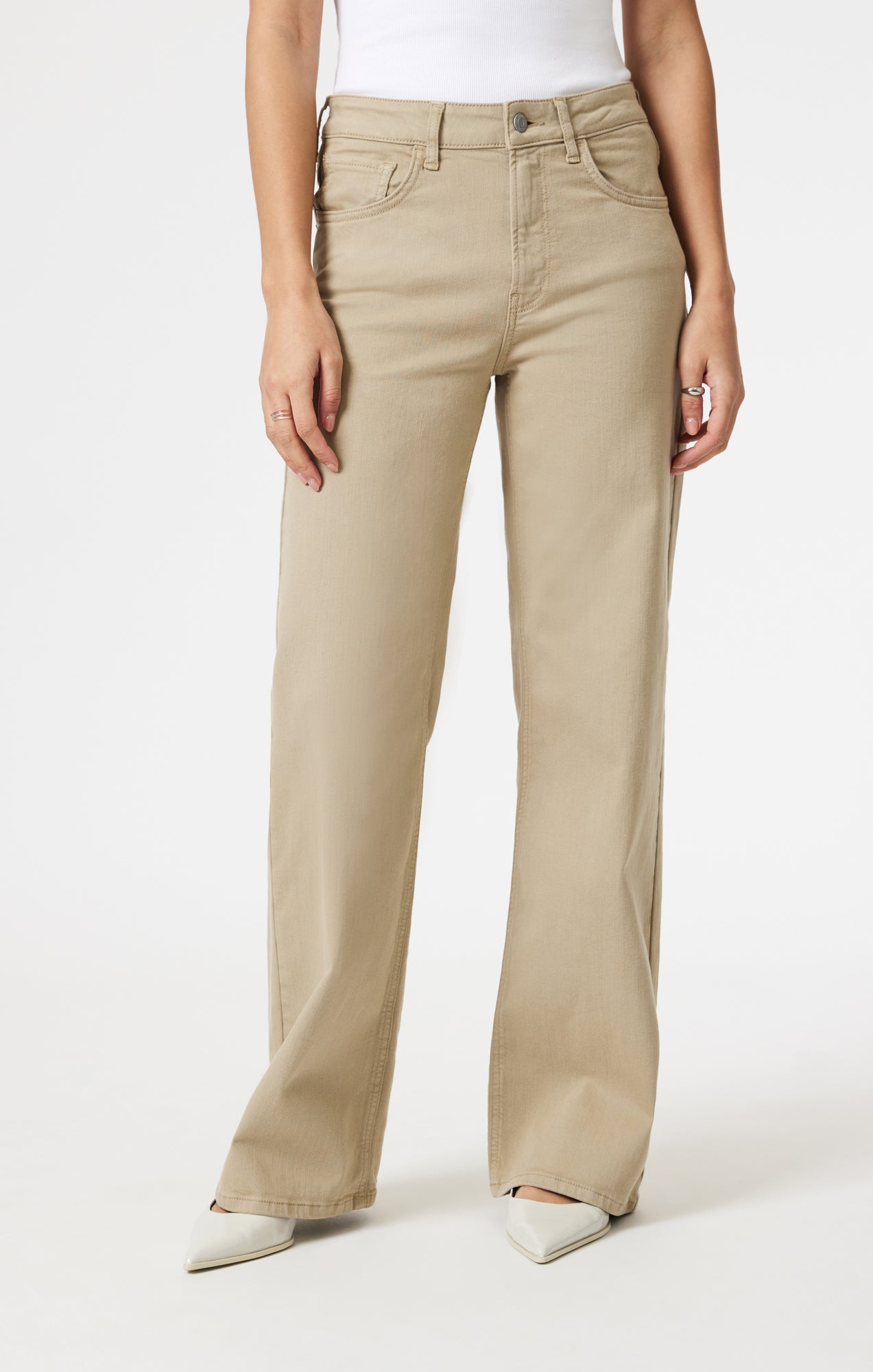 ALENA WIDE LEG IN SAGE GREEN FLEX BLUE - Mavi Jeans