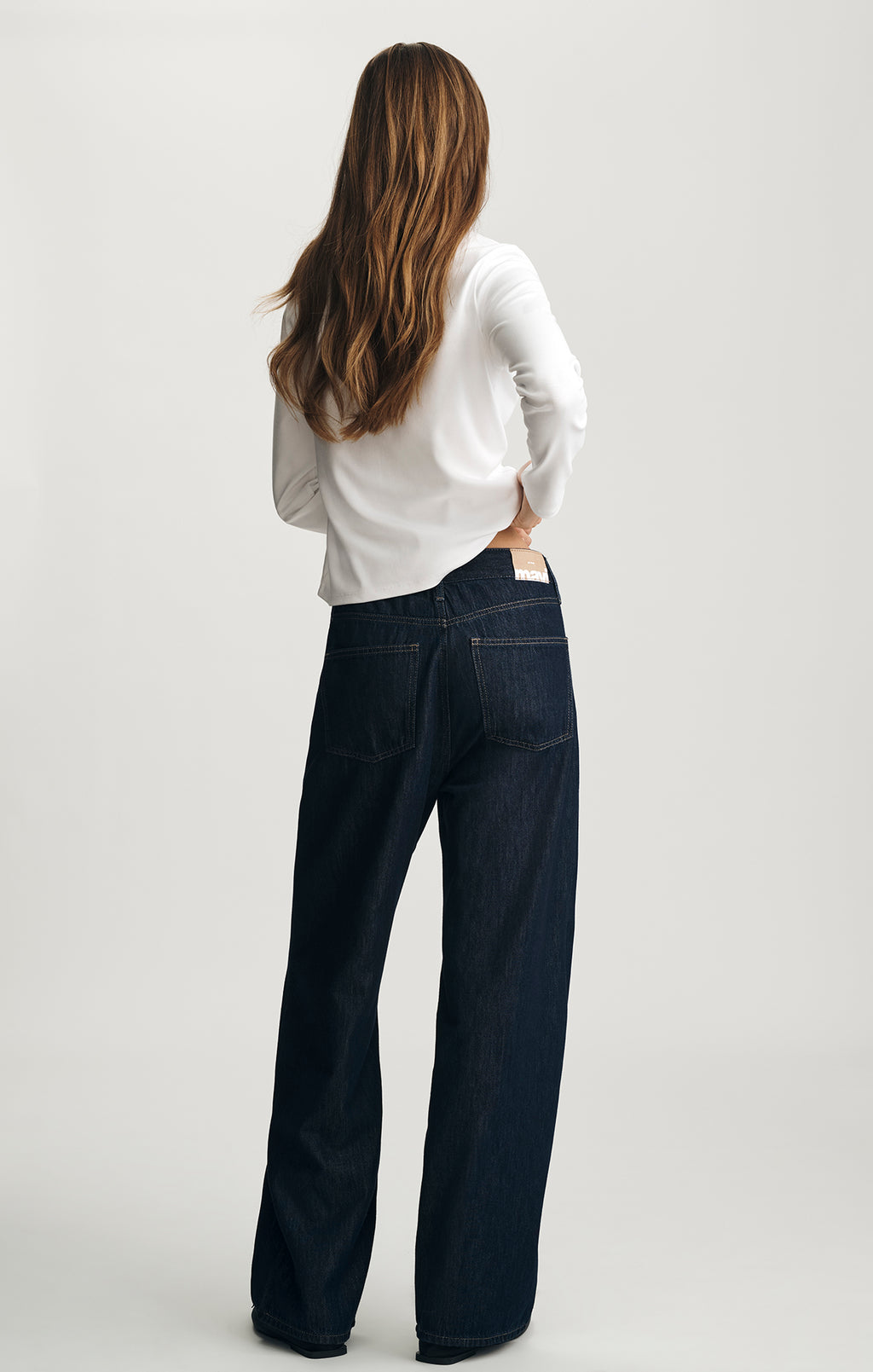 NELLA WIDE LEG IN RINSE WELL BLUE - Mavi Jeans