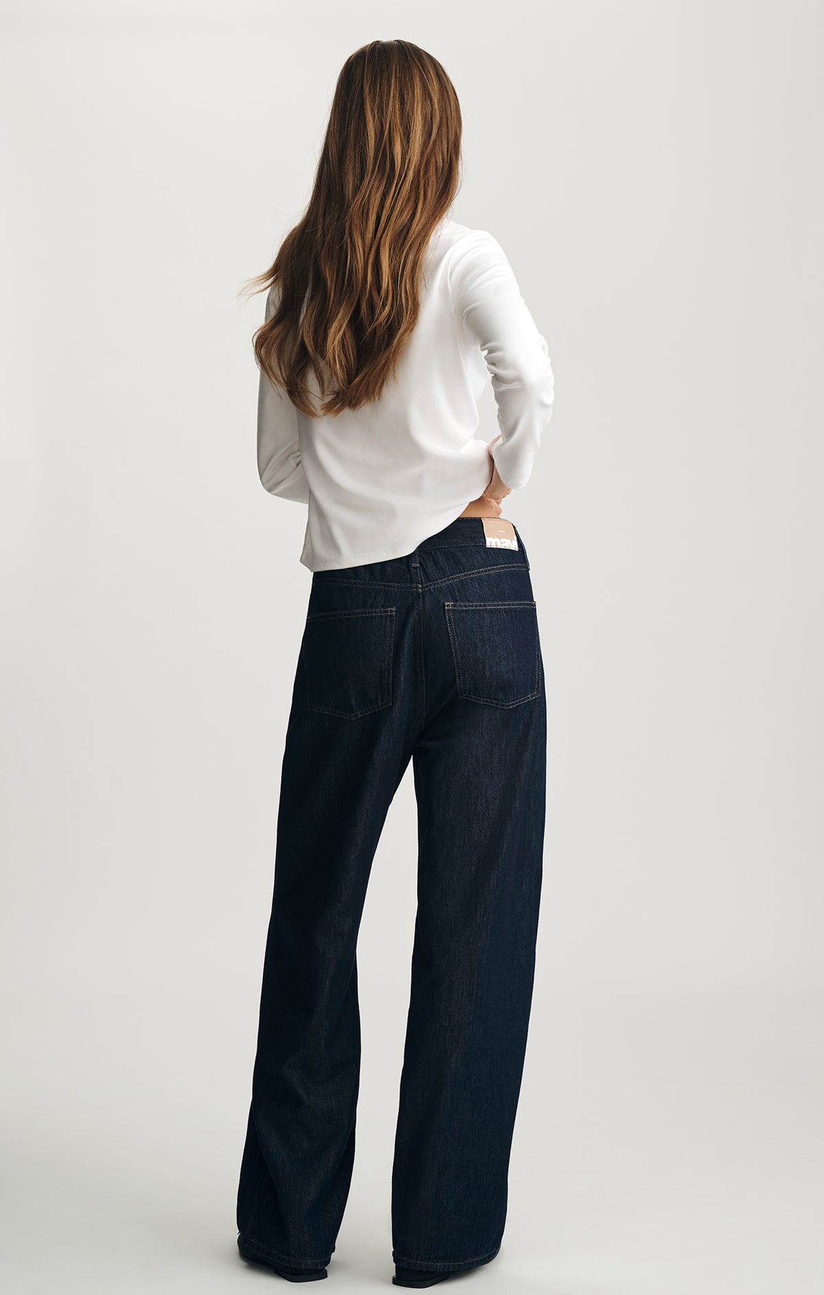 NELLA WIDE LEG IN RINSE WELL BLUE - Mavi Jeans