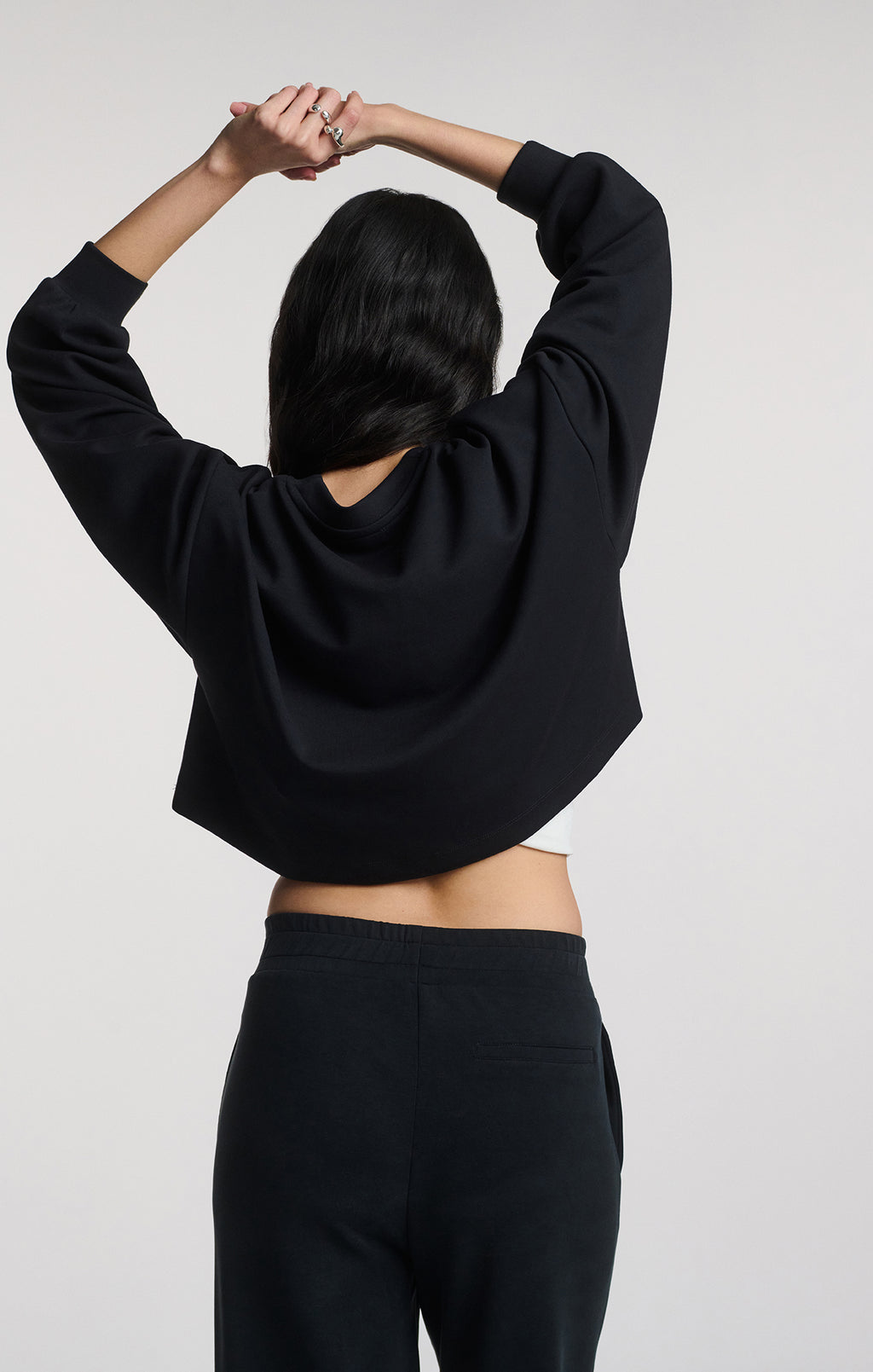 SPORTY LUXE TENCEL™ CREW NECK SWEATSHIRT - Mavi Jeans