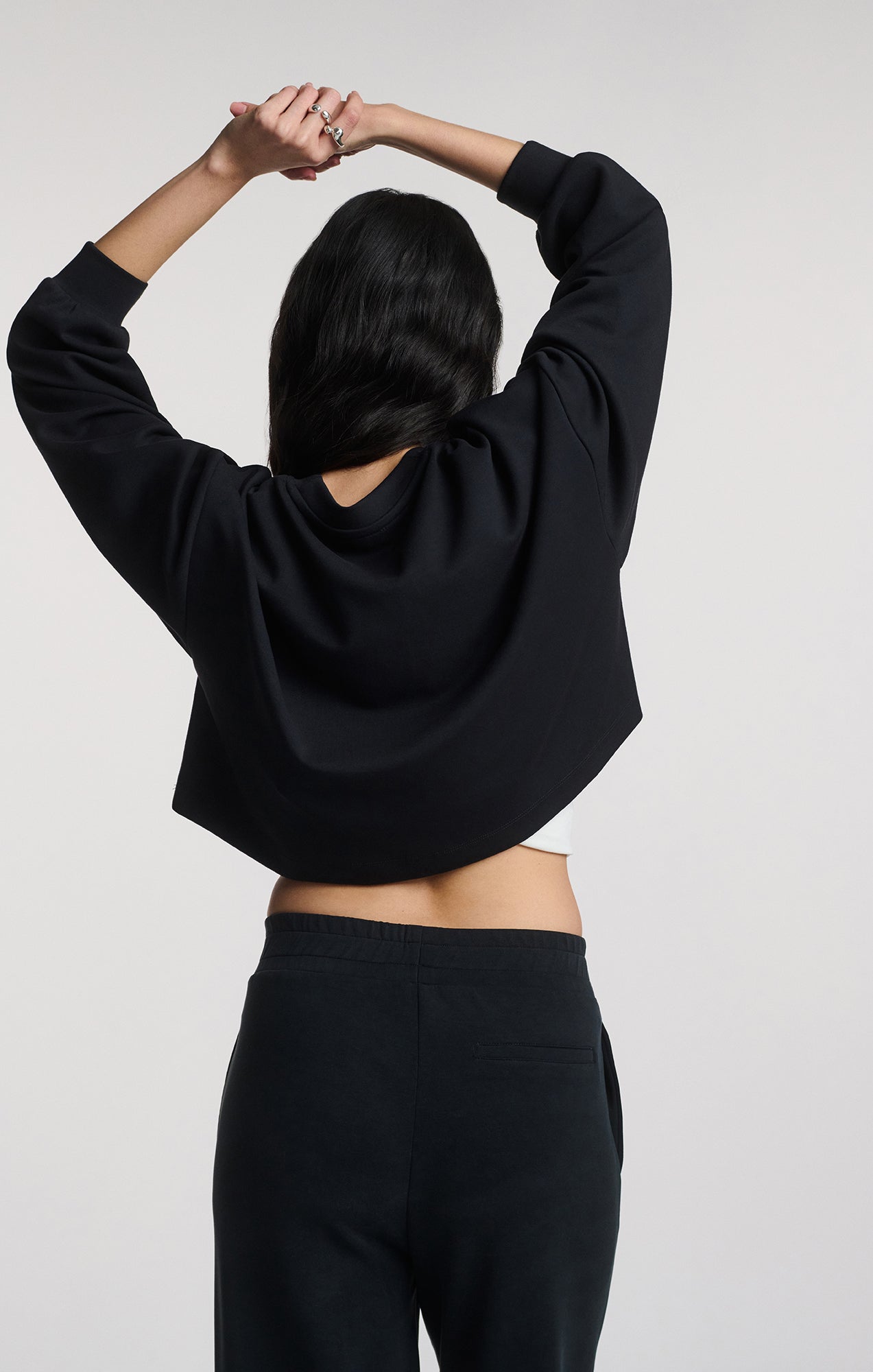 SPORTY LUXE TENCEL™ CREW NECK SWEATSHIRT - Mavi Jeans