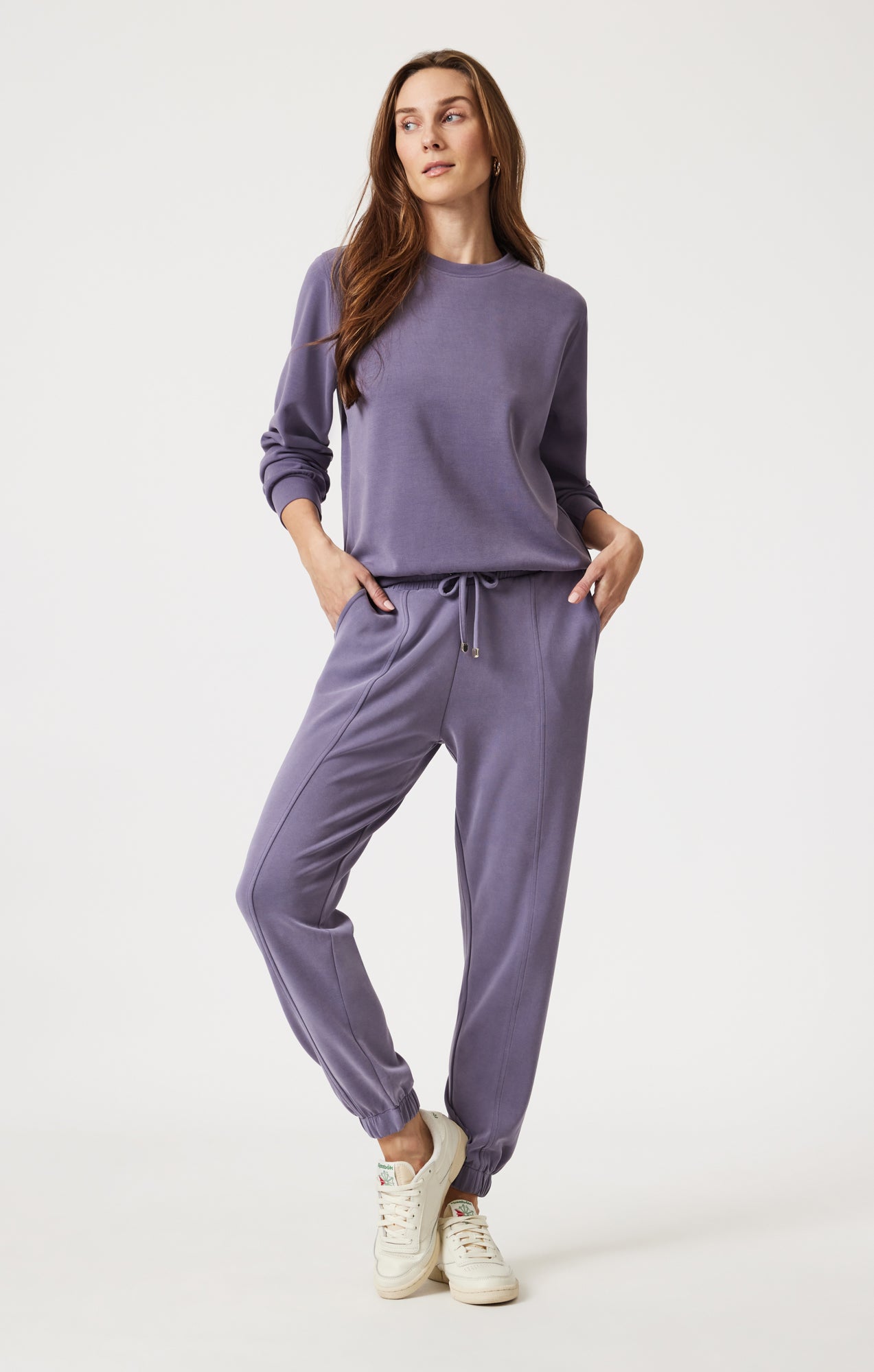 LUXE TOUCH TENCEL™ SWEATSHIRT IN CADET - Mavi Jeans