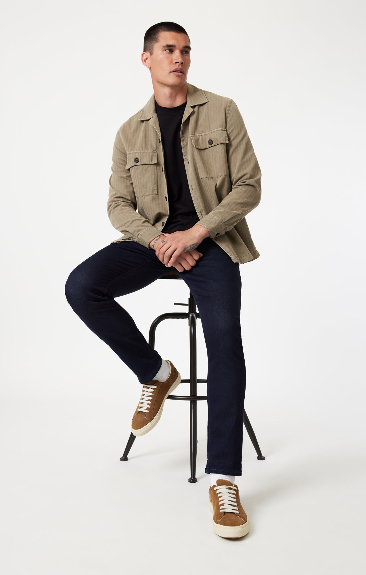 JAKE SLIM LEG IN RINSE BRUSHED ATHLETIC - Mavi Jeans