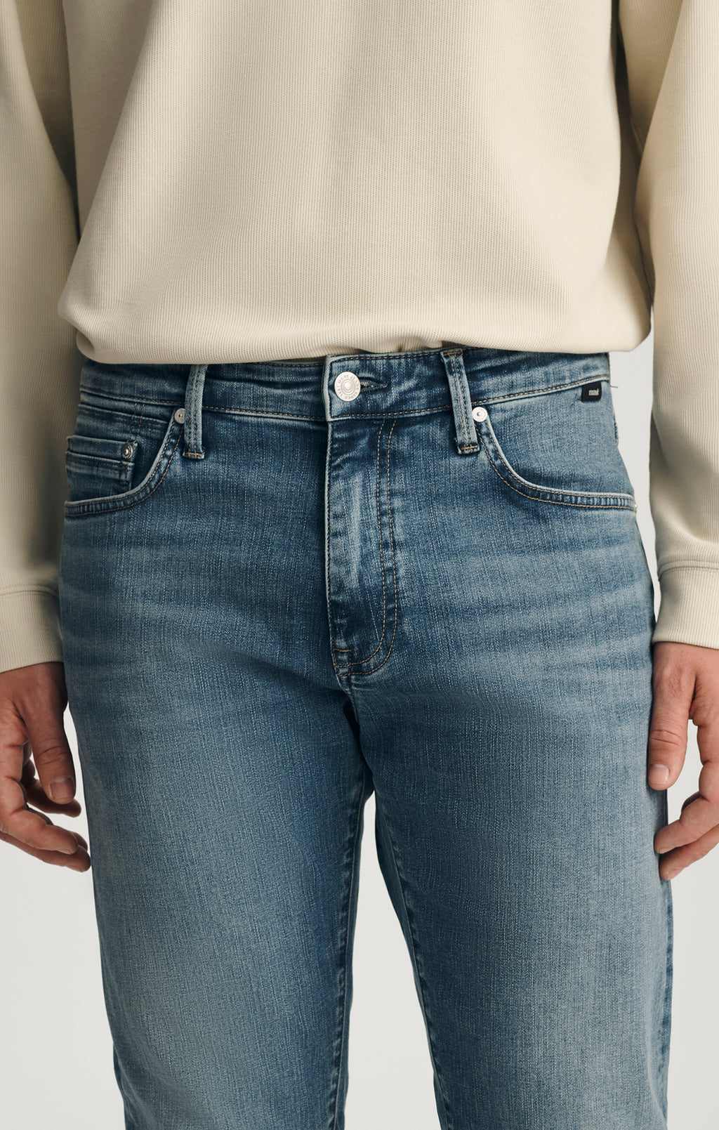 ZACH STRAIGHT LEG IN MID USED ORGANIC VINTAGE - Mavi Jeans