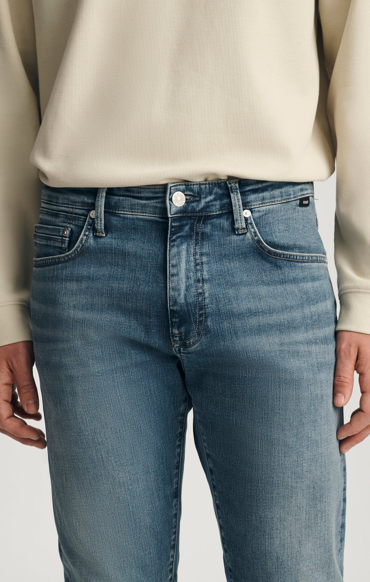 ZACH STRAIGHT LEG IN MID USED ORGANIC VINTAGE - Mavi Jeans