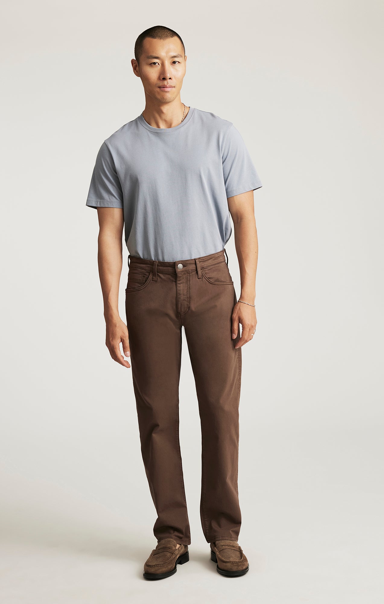 ZACH STRAIGHT LEG IN MOCHA TWILL - Mavi Jeans
