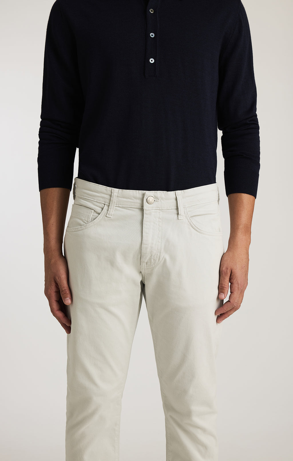 JAKE SLIM LEG IN IVORY CASUAL TWILL