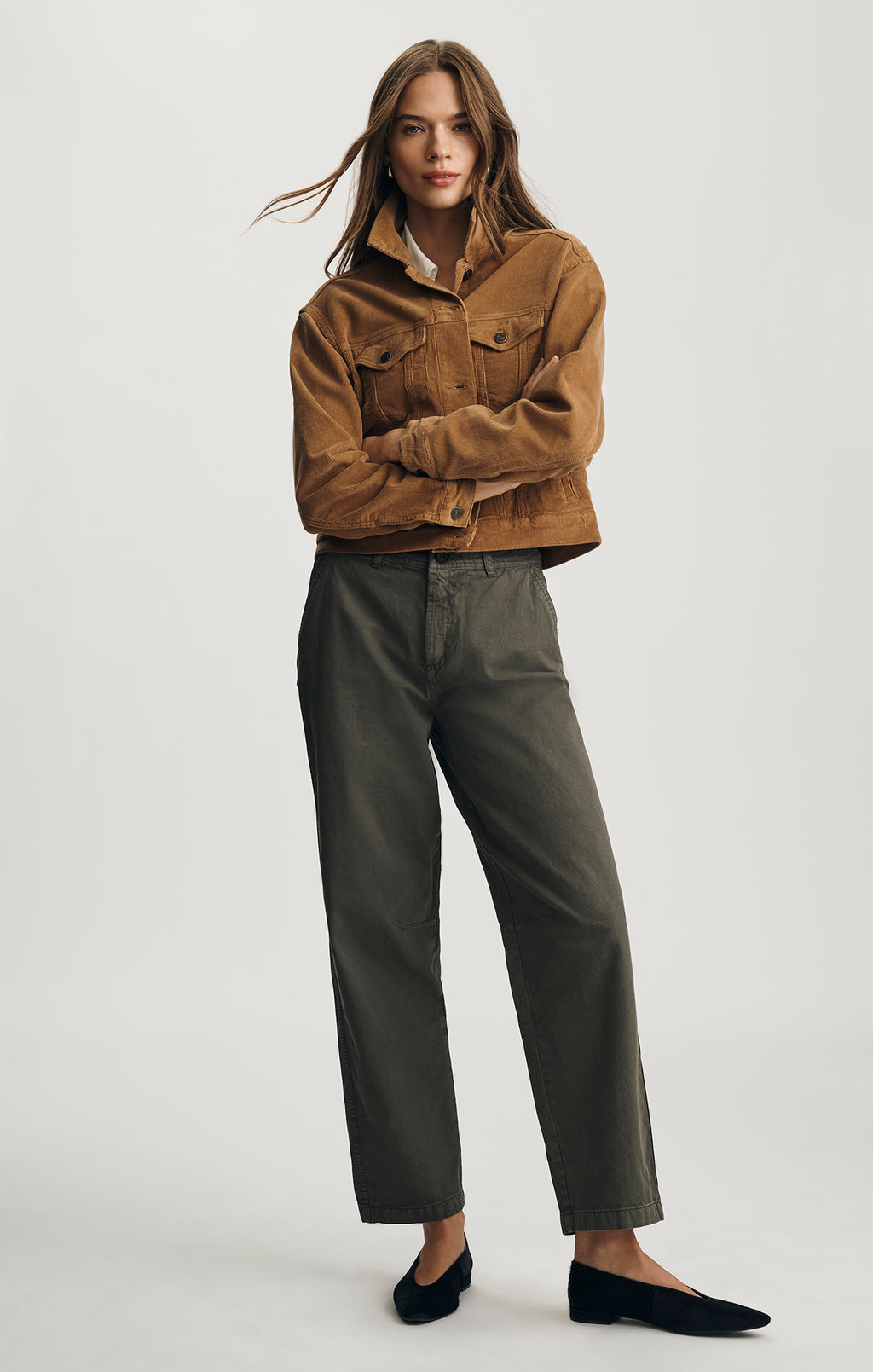 MEGI CORDUROY JACKET IN CAMEL CORD - Mavi Jeans