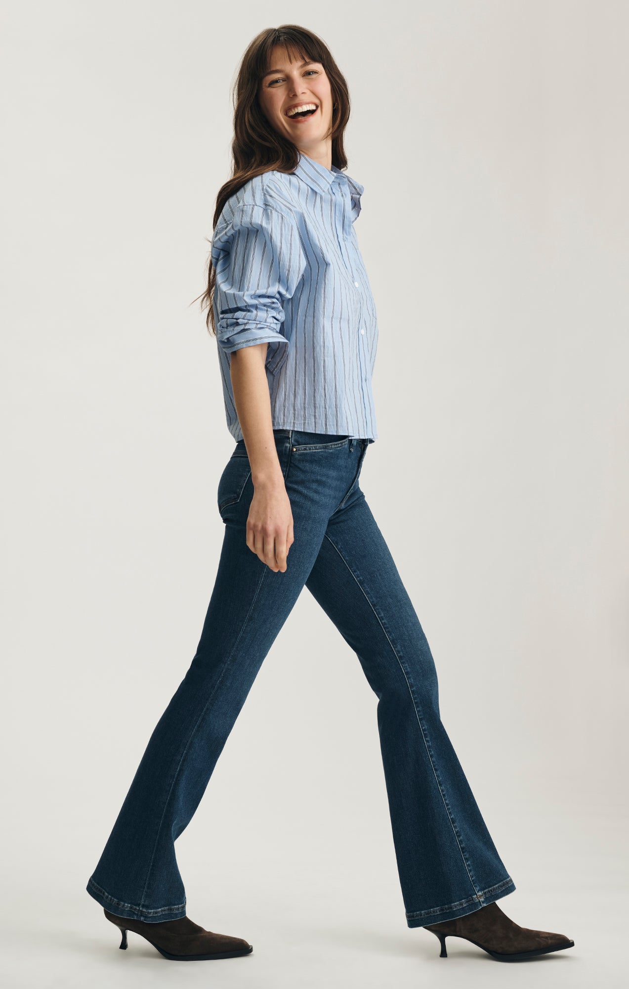 SYDNEY FLARE IN DARK  BRUSHED GOLD PREMIUM